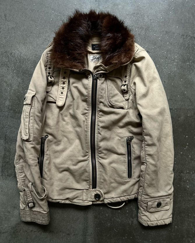 Share Spirit Homme Share Spirit Lab-Fur Collar Padded Jacket Size US XS / EU 42 / 0 - 4 Thumbnail