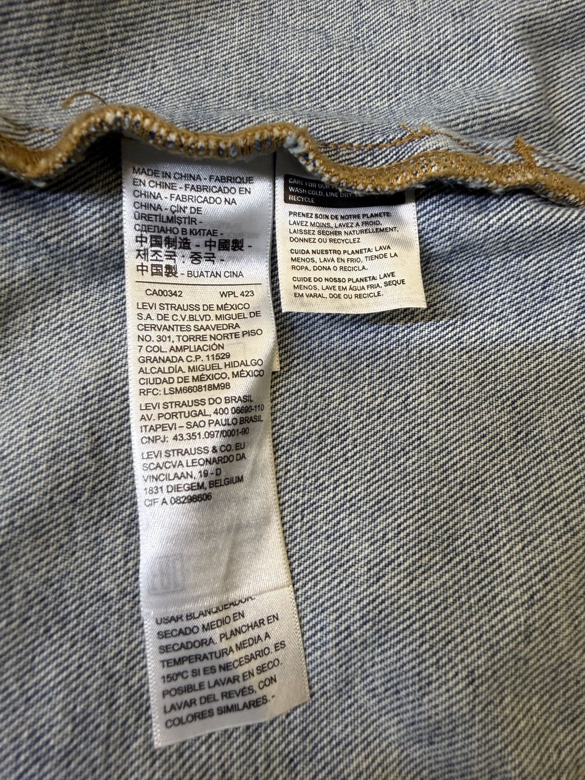 DENIM TEARS × Levi's Levi’s Custom Denim Jacket Denim Tears Style Cotton Wreath Size US XL / EU 56 / 4 - 5 Thumbnail