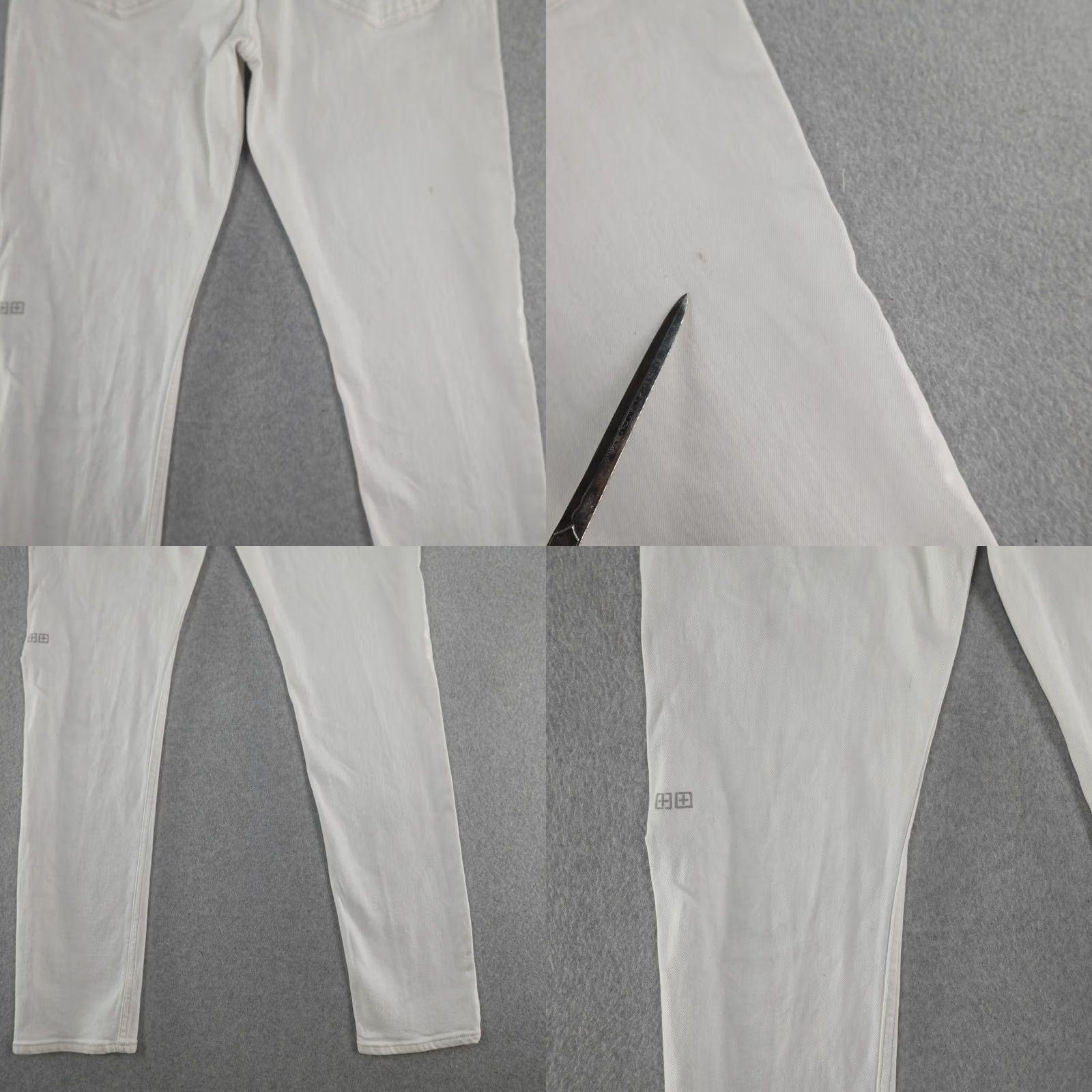 Ksubi ksubi Jeans Mens 33X31 White Skinny Slim Fit Denim Shirt? Size US 33 - 10 Thumbnail