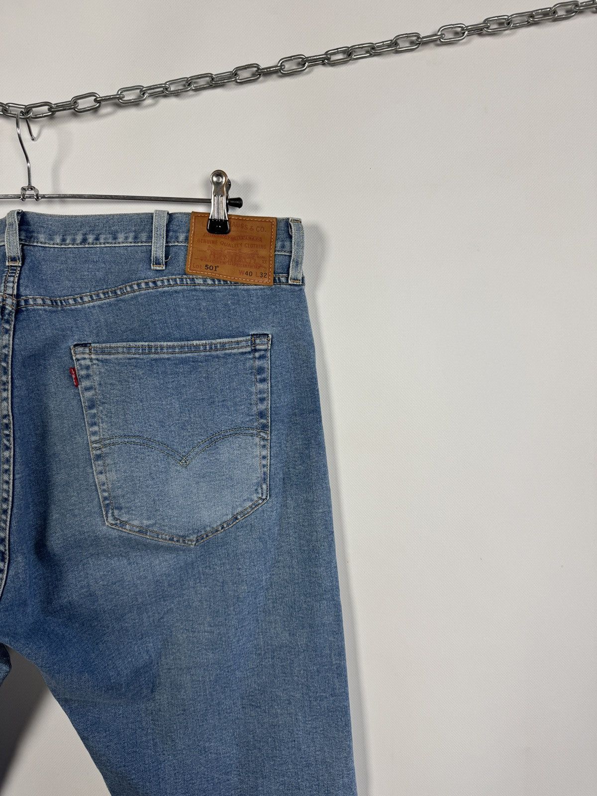 Levi's Levi’s Premium 501 Slim Fit Jeans Light Blue Denim W40 L32 Size US 40 / EU 56 - 13 Thumbnail