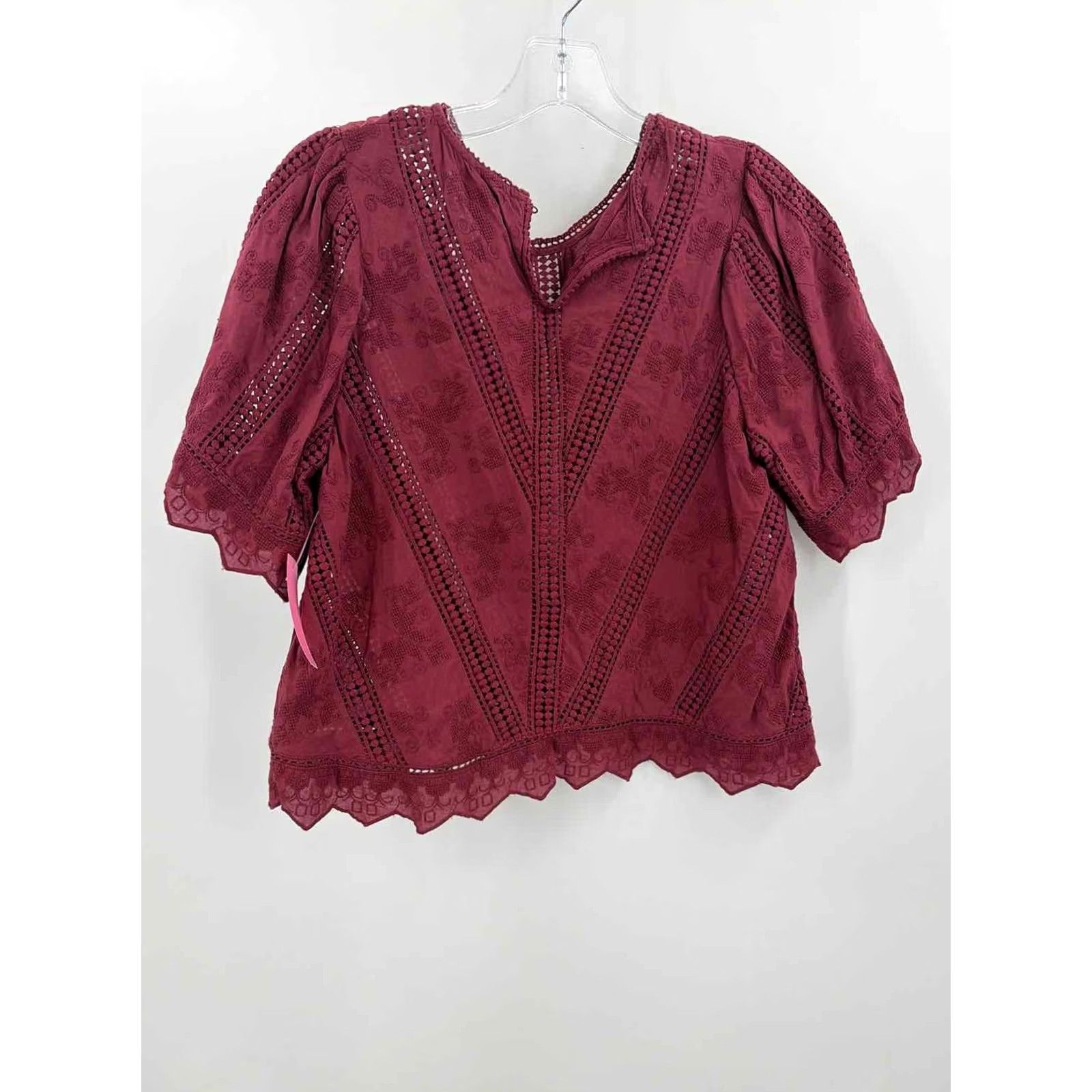 Vintage Pre-Owned Jennifer & Grace Red Size Medium Blouse Size M / US 6-8 / IT 42-44 - 3 Thumbnail