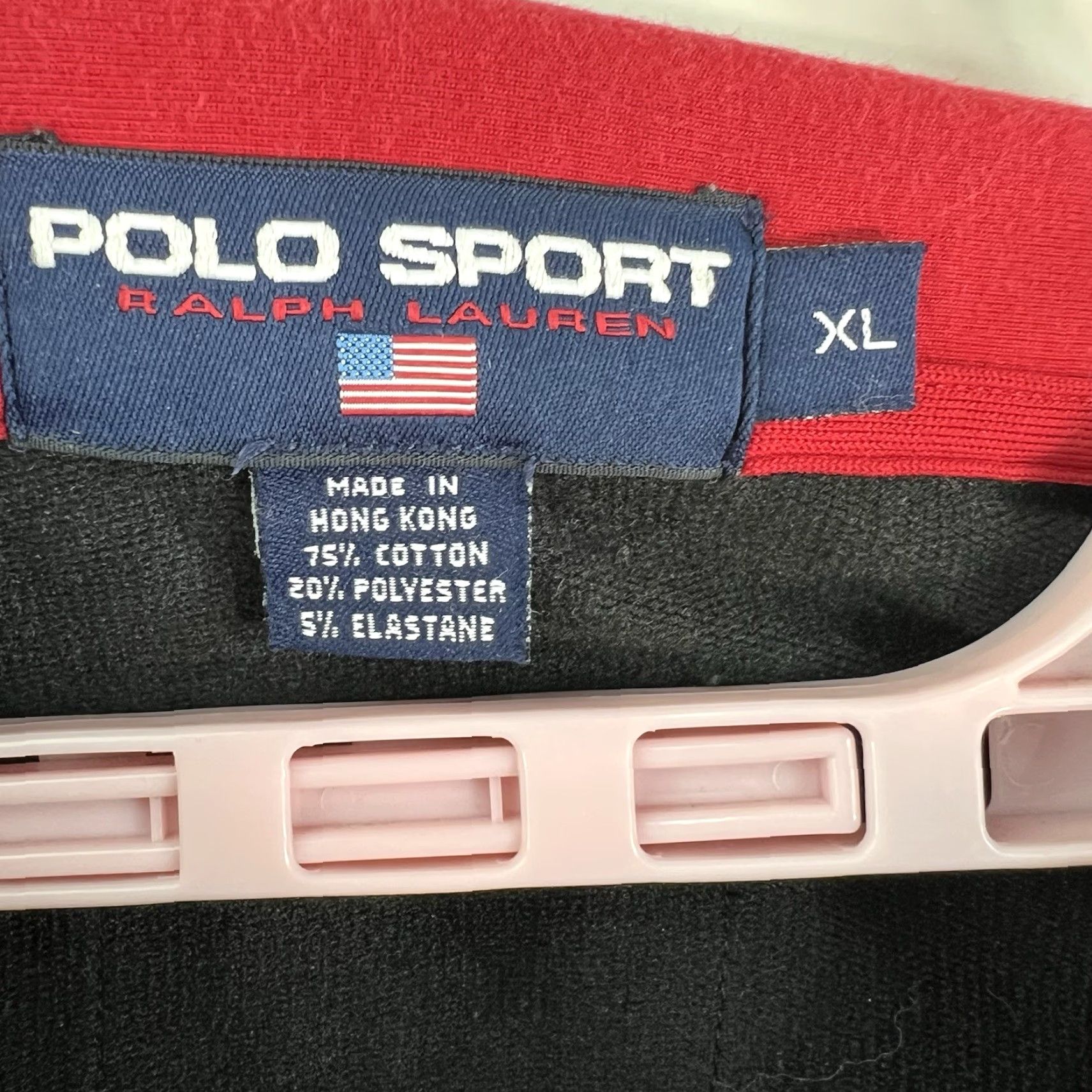 Ralph Lauren VTG Polo Ralph Lauren Sport 1/4 Zip Pullover Mens XL Black Jacket Windbreaker Casual Sports Shirt Size US XL / EU 56 / 4 - 3 Thumbnail