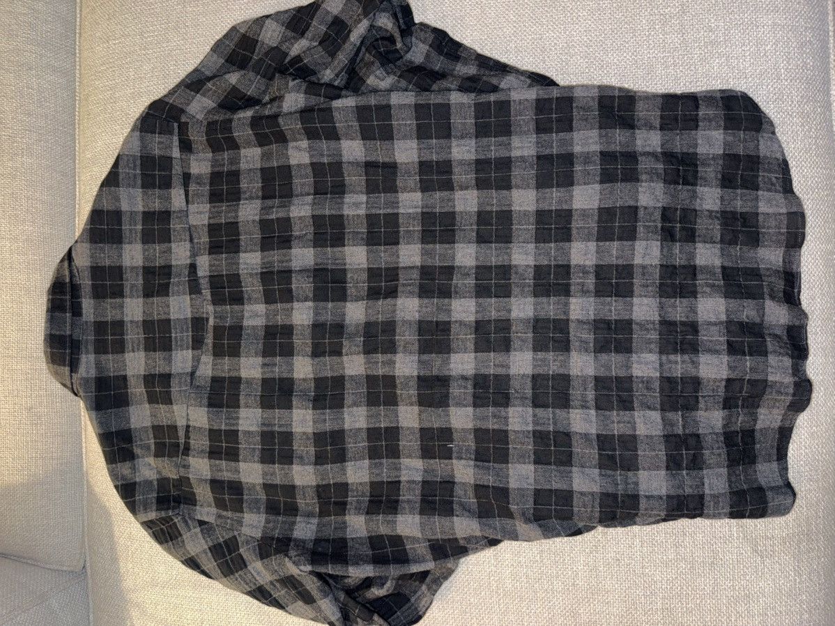Officine Generale Officine Générale Plaid Flannel Shirt — Grey/Black | Size M Size US M / EU 48-50 / 2 - 6 Thumbnail