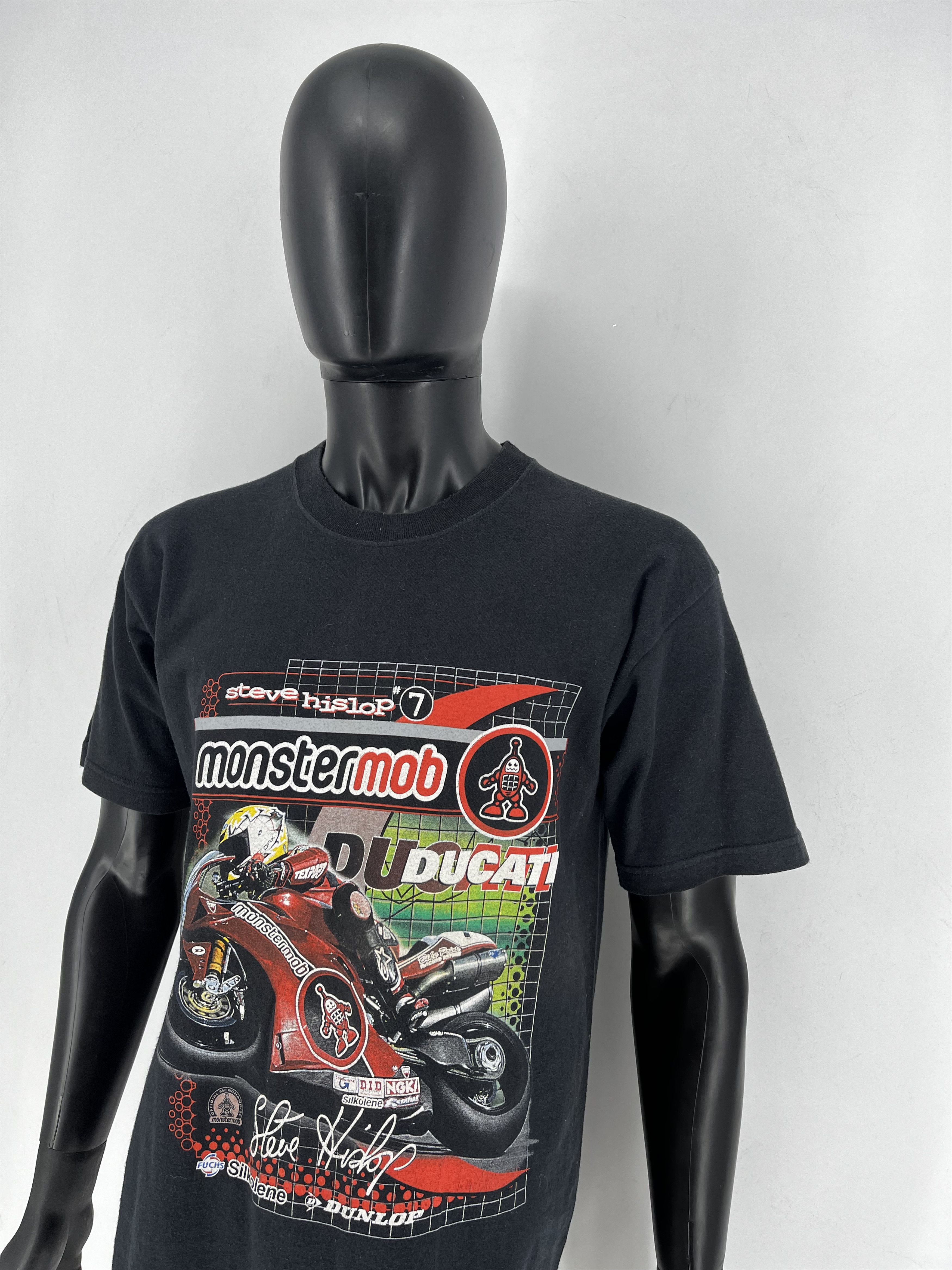Ducati Vintage Ducati Steve Hislop Monster Mob UK Superbike RacingM Size US M / EU 48-50 / 2 - 4 Thumbnail