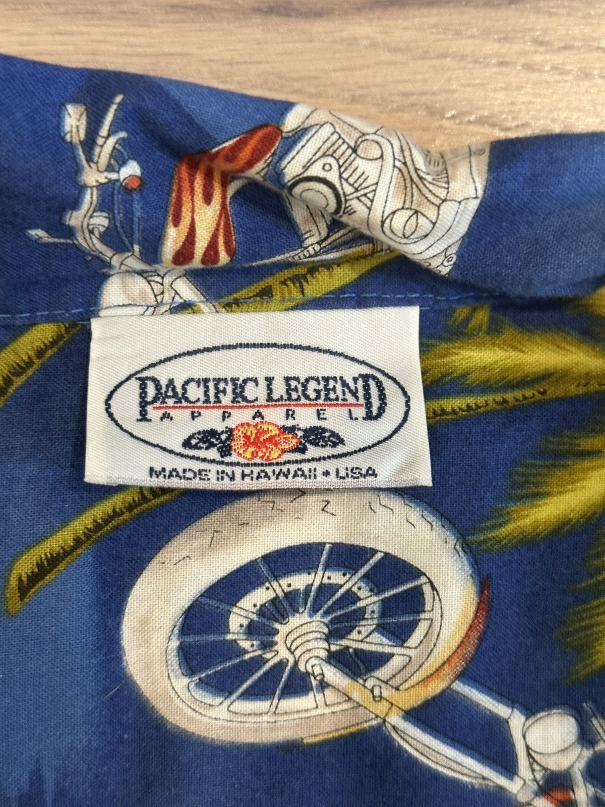 Pacific Legend Vintage Pacific Legend Motorcycle Hawaiian Shirt Size XL Size US XL / EU 56 / 4 - 5 Thumbnail