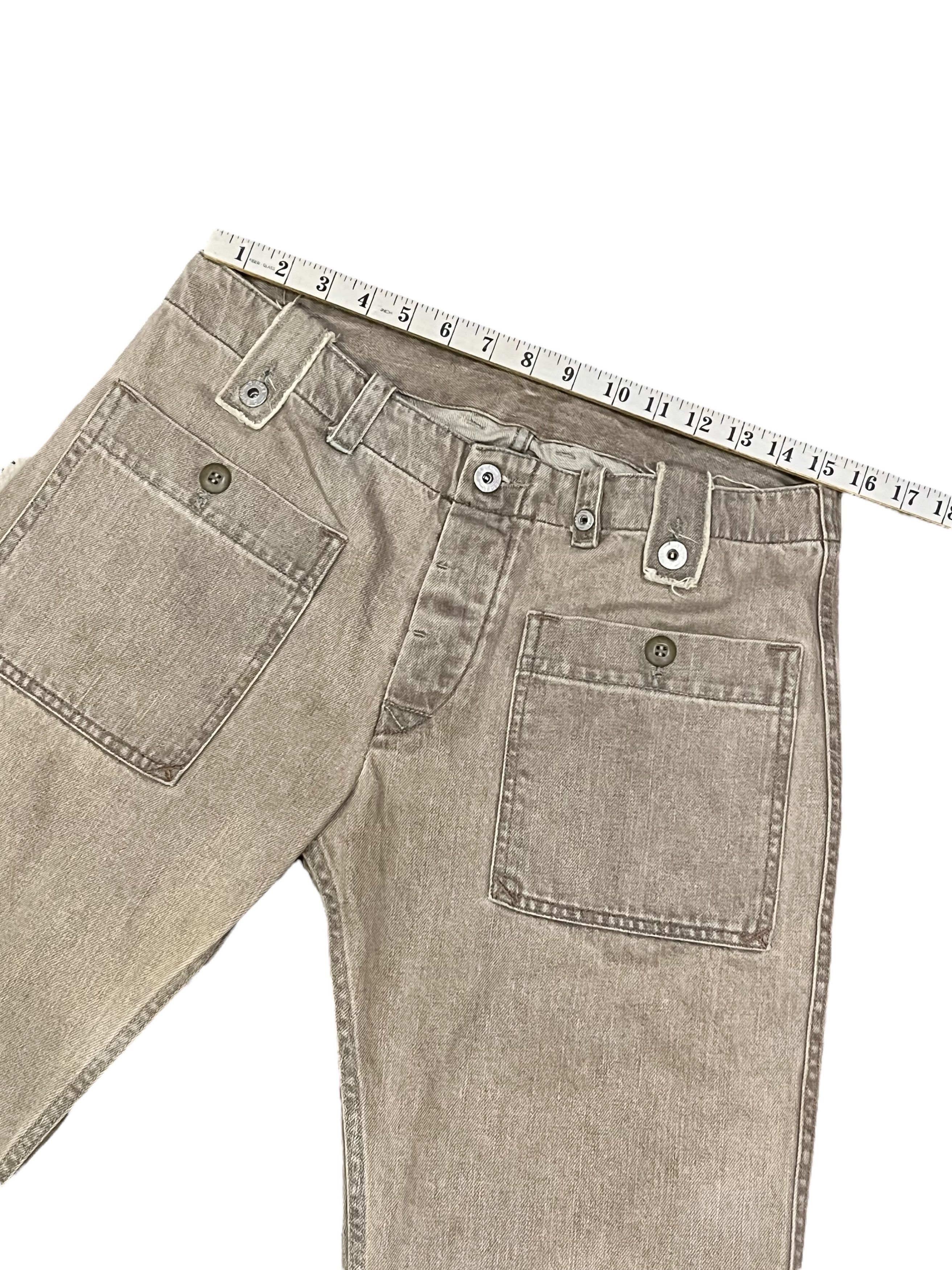 Diesel 🔥Vintage DIESEL BUSH PANTS Distressed FLARE Denim ITALY Size US 31 - 14 Thumbnail
