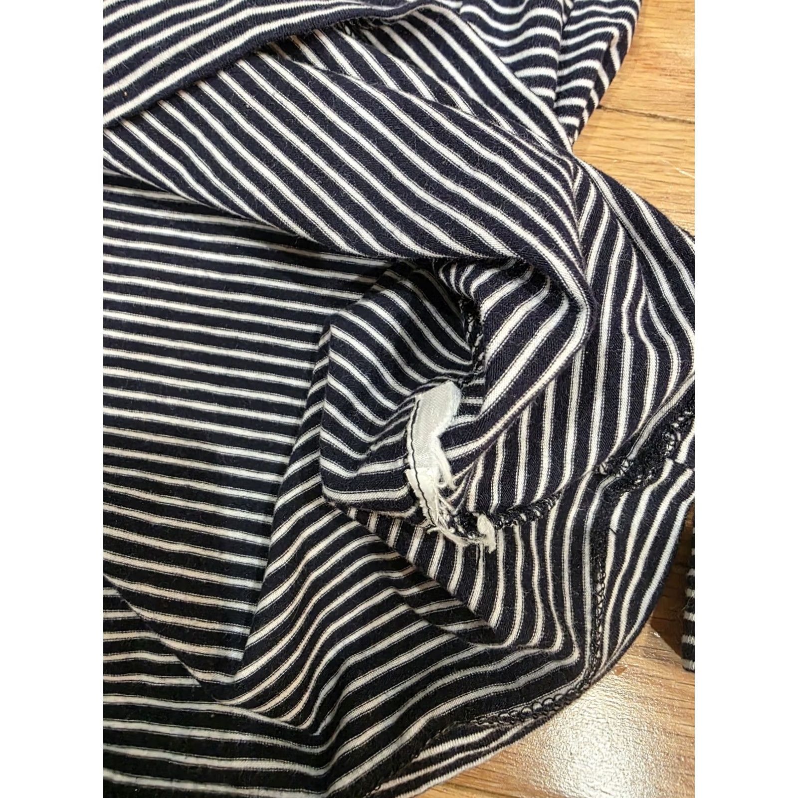 Gap GAP Body Pure Body Nightgown Sleep Shirt Striped XL Navy Blue & White Womens Sleep Shirt Size XL / US 12-14 / IT 48-50 - 3 Thumbnail