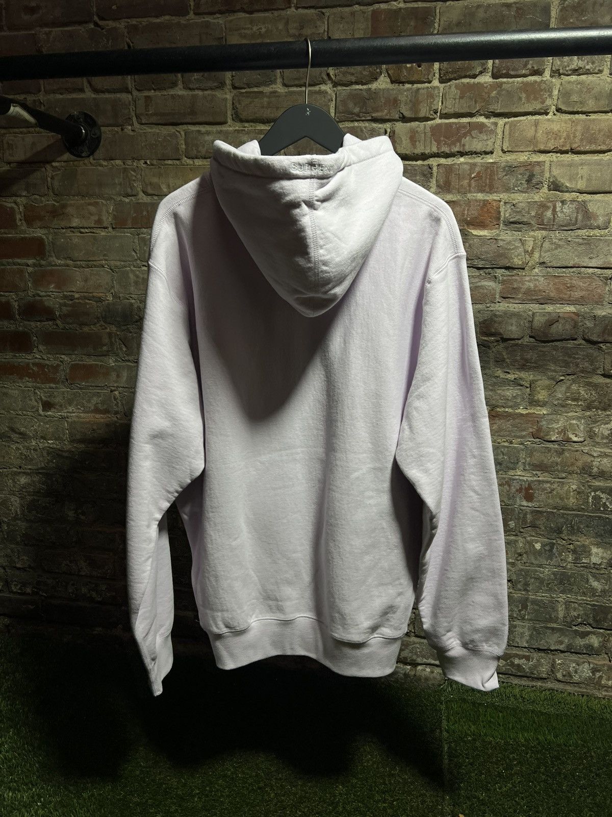 Supreme Supreme Lavender Leather S Logo Hoodie Size US XL / EU 56 / 4 - 2 Thumbnail