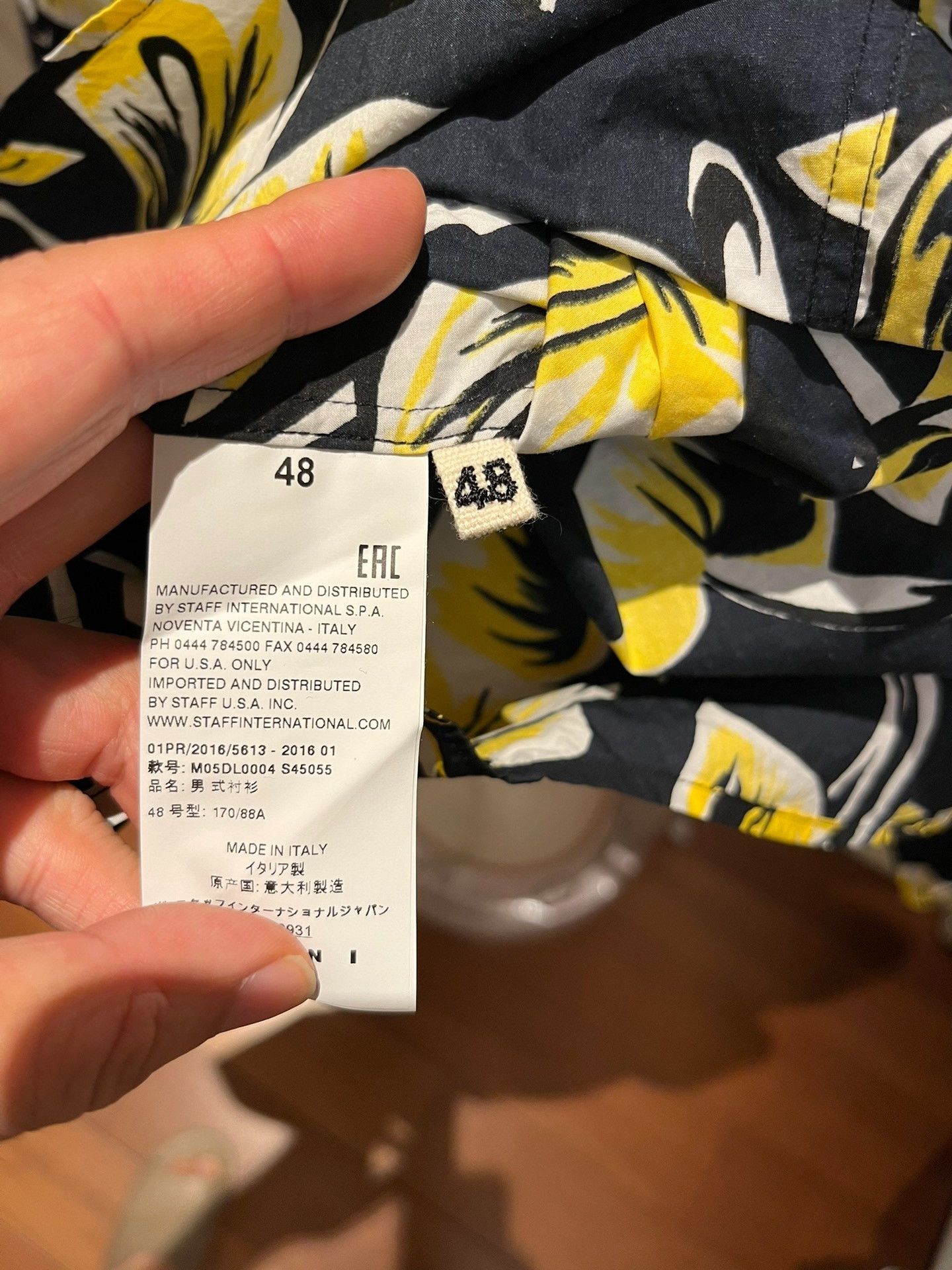 Marni Marni Bright Yellow Floral Print Shirt Size US M / EU 48-50 / 2 - 6 Thumbnail