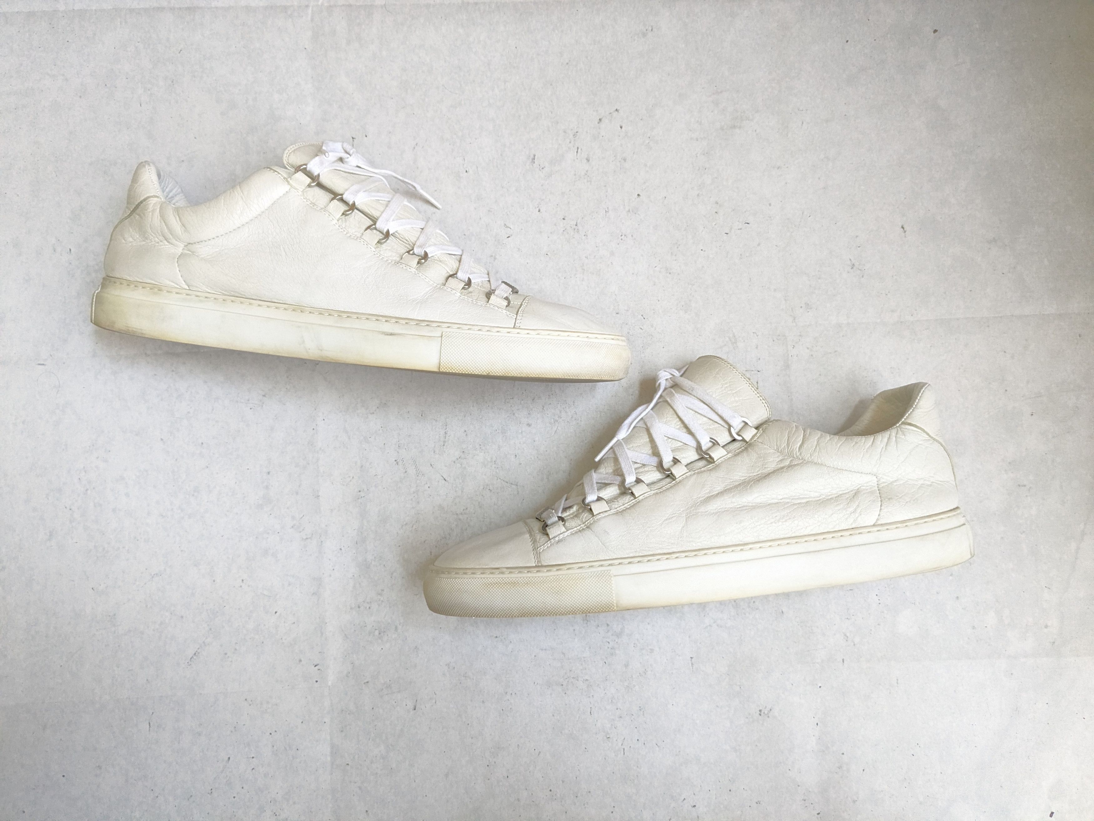 Balenciaga Balenciaga Arena Sneakers White 14 47 Low Tops Leather Size US 14 / EU 47 - 1 Thumbnail