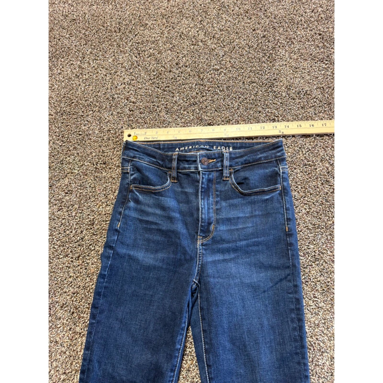 American Eagle Outfitters American Eagle Women's Jeans & Shorts Size 4 Blue Denim Lot Of 2 Jegging Cutoff Size 27" / US 4 / IT 40 - 3 Thumbnail