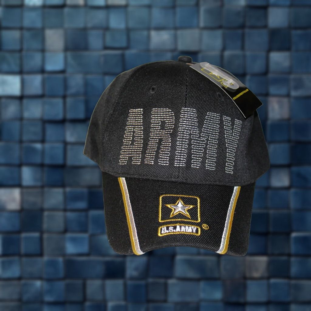 Vintage VINTAGE U.S. ARMY Baseball Cap Adjustable Black Army Mens Size ONE SIZE - 1 Thumbnail
