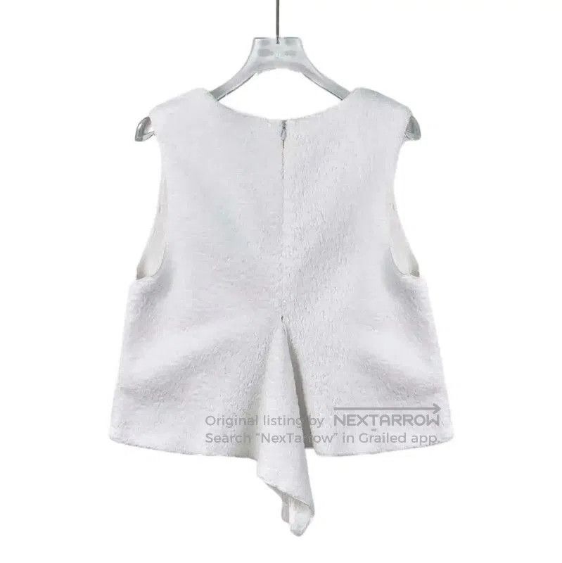 Chanel Chanel White Cotton Women's Pullover Sweater . Size M / US 6-8 / IT 42-44 - 2 Thumbnail