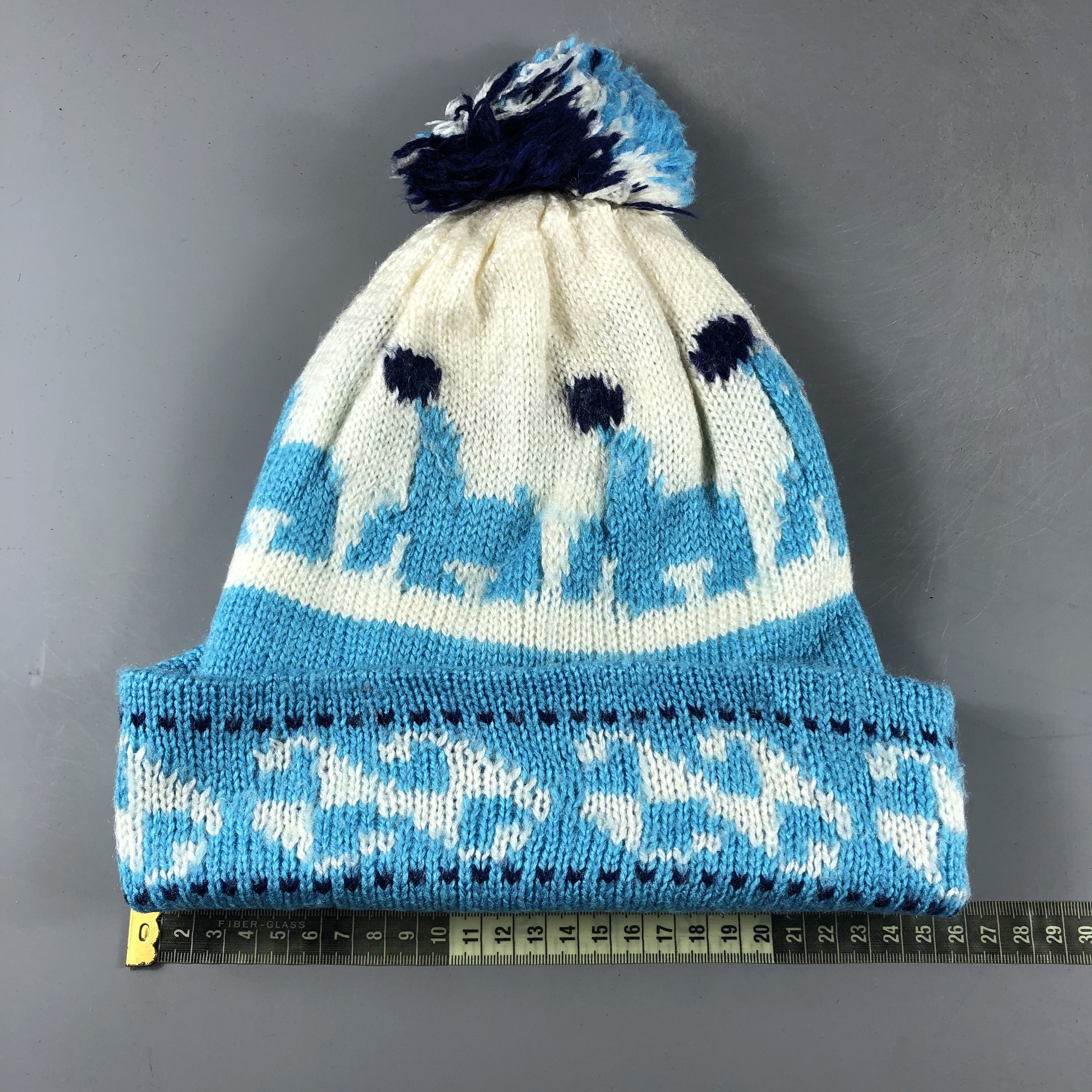 Japanese Brand × Vintage unknown Christmas Bobble Beanie Snow Hat Snow Cap -D491 Size ONE SIZE - 3 Thumbnail