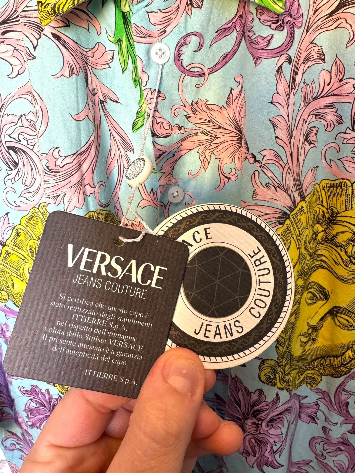 Versace Versace Jeans Couture Vintage Shirt - Size S Size US S / EU 44-46 / 1 - 3 Thumbnail