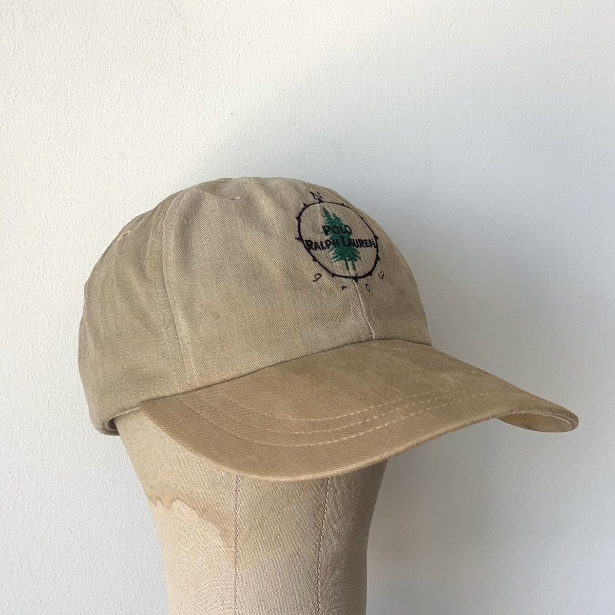 Polo Ralph Lauren Vintage Sportsman Tree Fitted Hat Size M MiUSA Long Bill Size ONE SIZE - 3 Thumbnail