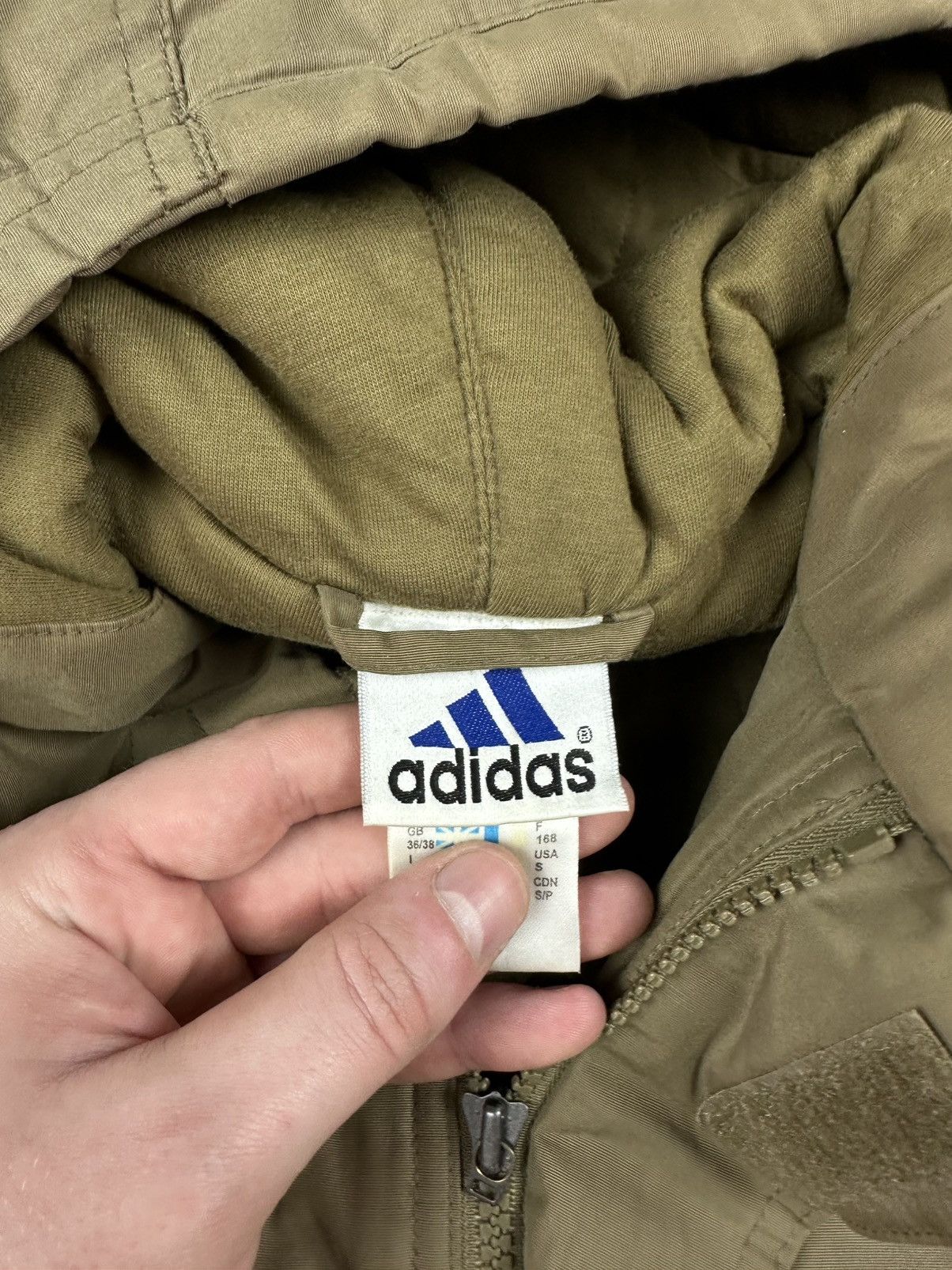 Adidas Vintage Adidas Nylon Jacket Corduroy Nylon Y2K 90s Rare Size US S / EU 44-46 / 1 - 17 Thumbnail