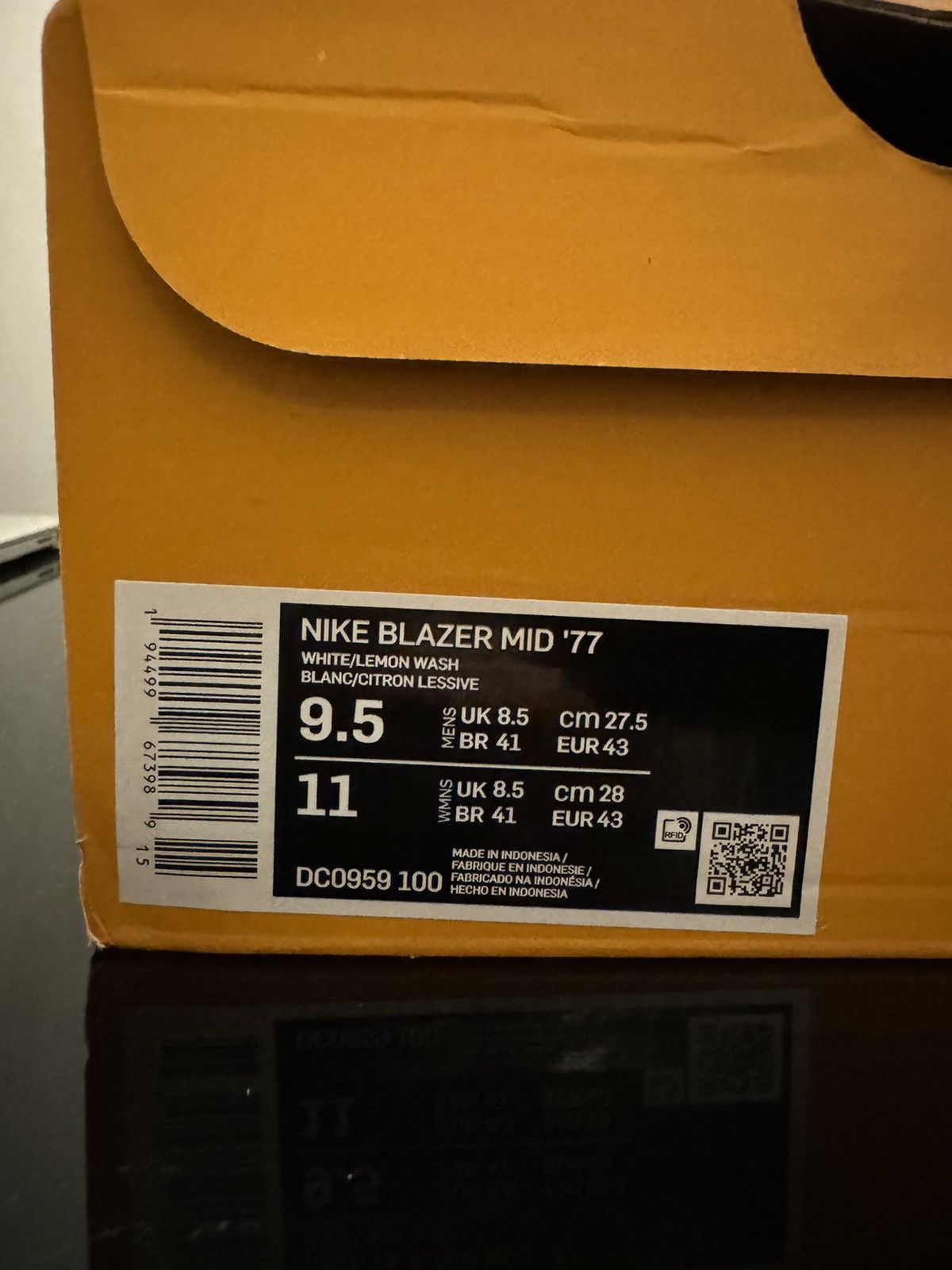 Nike Nike Blazer Mid ‘77 White, Lemon & Green US9.5/UK8.5 Size US 9.5 / EU 42-43 - 5 Thumbnail