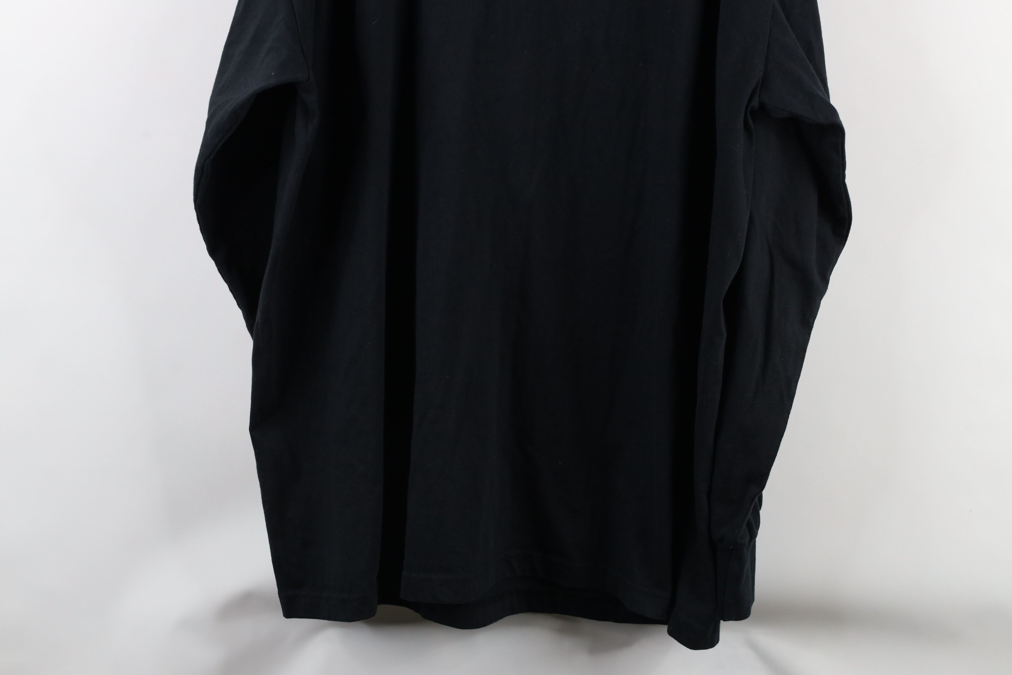 Vintage Vintage 90s Streetwear Mock Neck Long Sleeve T-Shirt Black Size US L / EU 52-54 / 3 - 8 Thumbnail