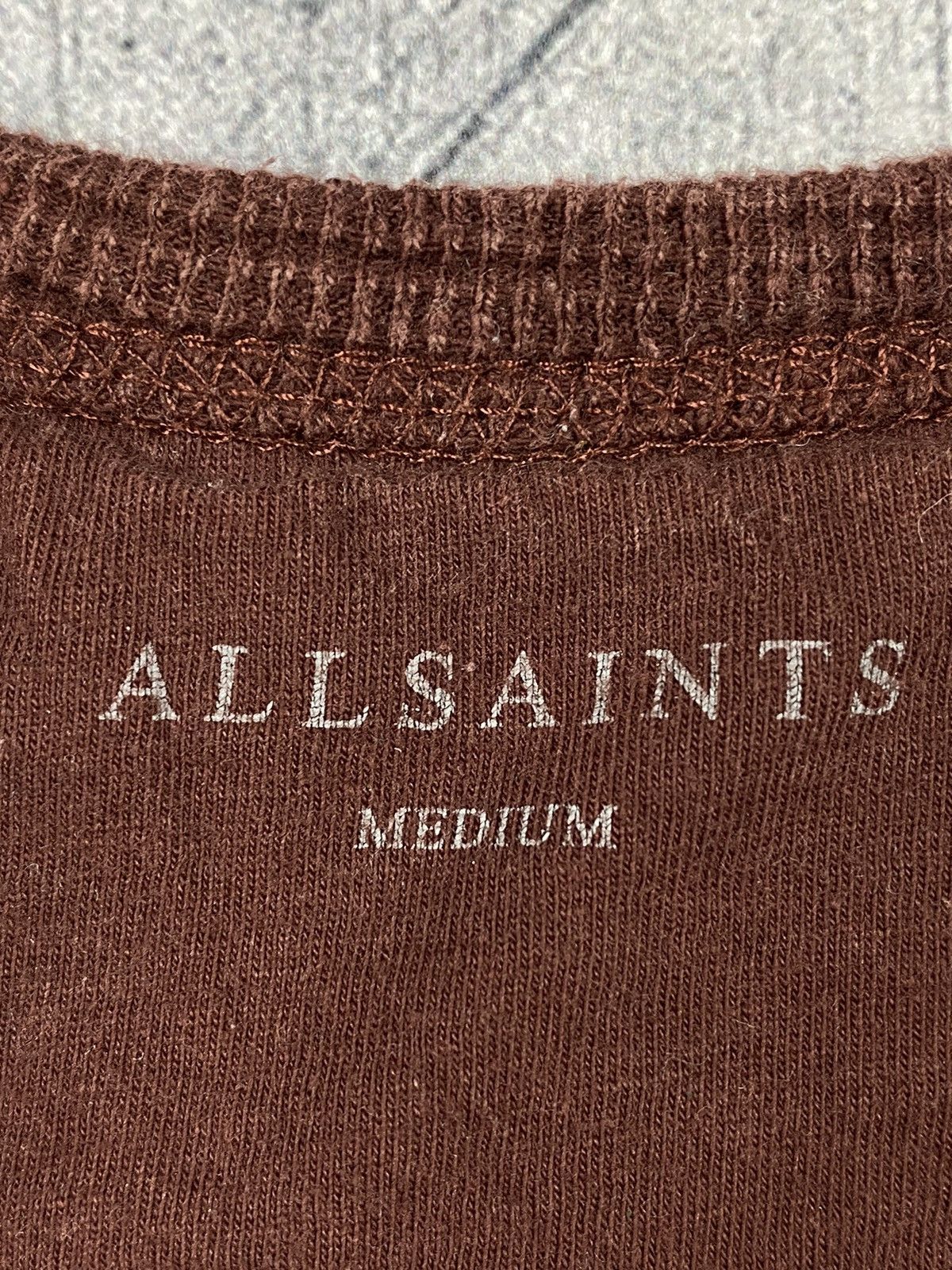 Allsaints × Designer Luxury Allsaints Basic Tee T Shirt Size M Size US M / EU 48-50 / 2 - 7 Thumbnail