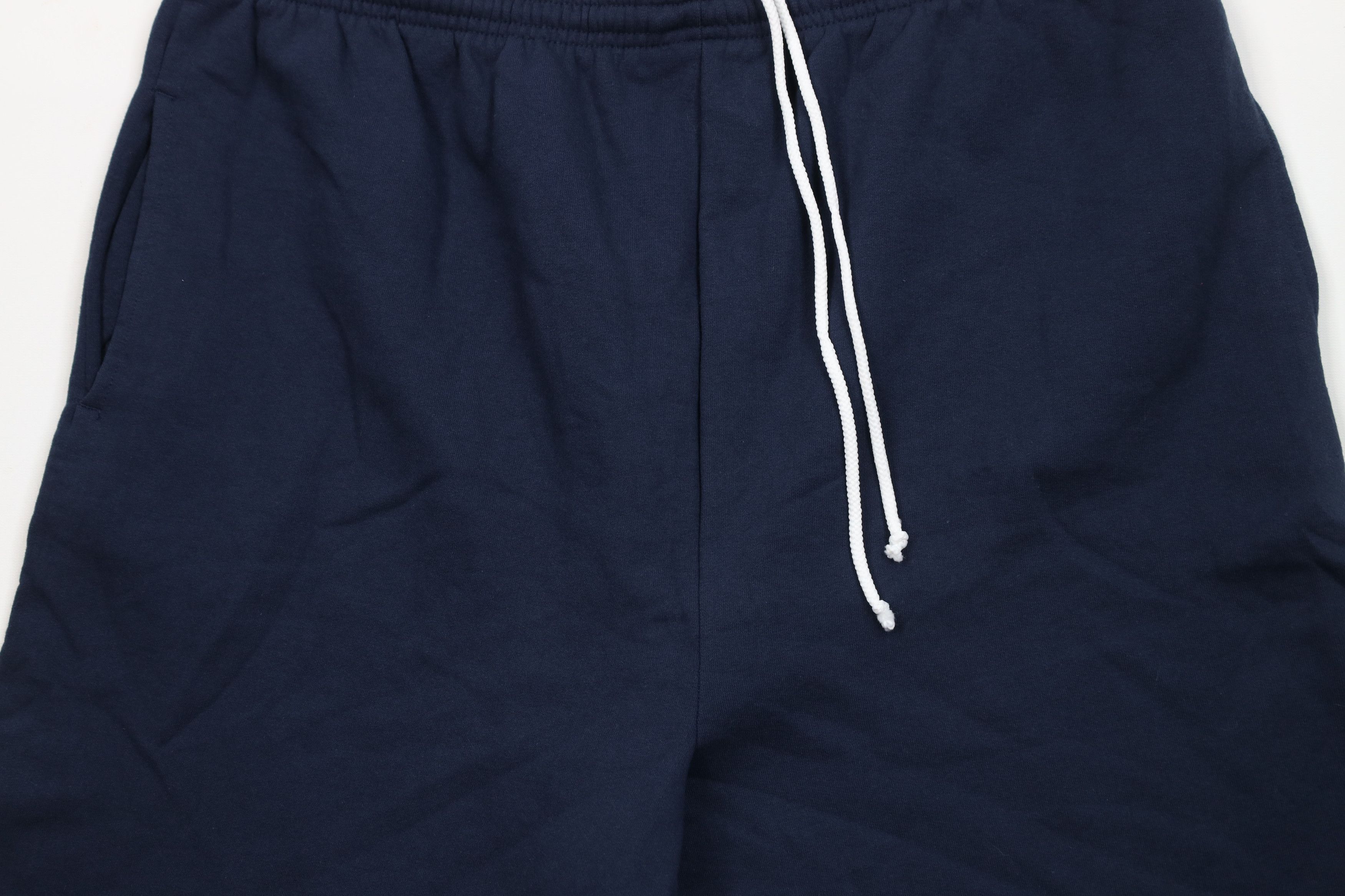 Vintage Vintage 90s Streetwear Blank Sweatpants Shorts Navy Blue Size US 40 / EU 56 - 3 Thumbnail
