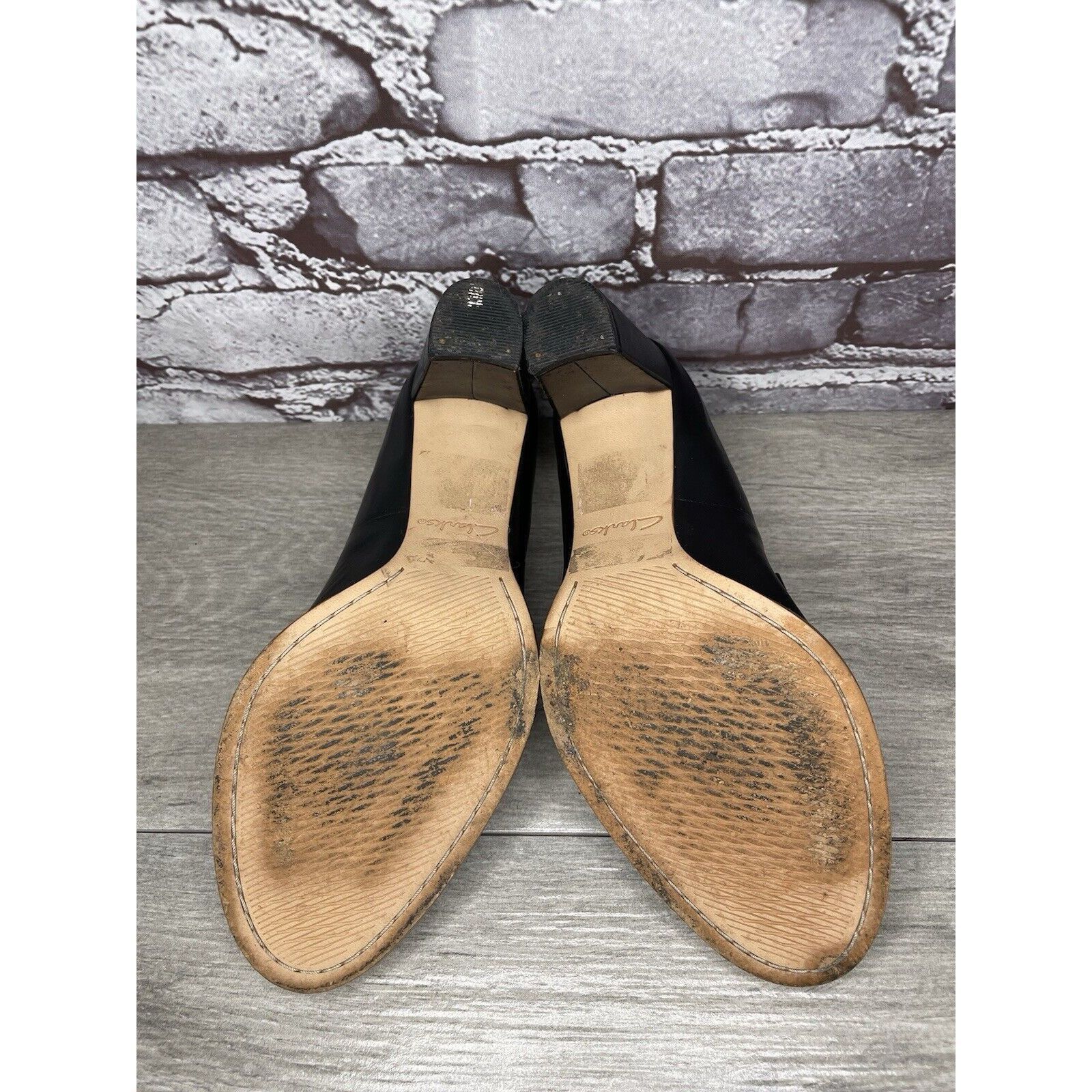 Clarks Clarks Plus Cushion Black Leather Almond High Heeled Shoes W Size US 7.5 / IT 37.5 - 9 Thumbnail