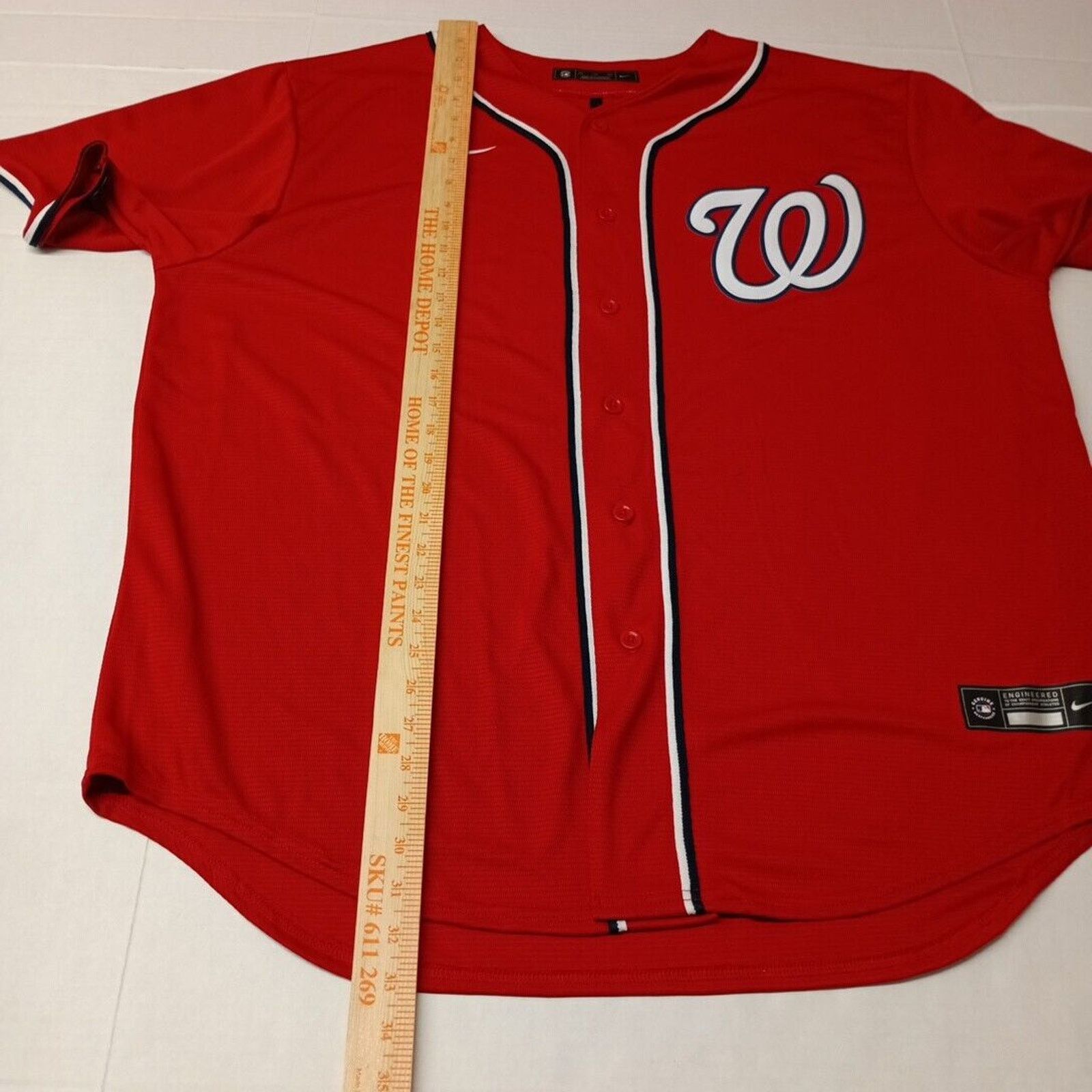 Nike Nike Washington Nationals Jersey Men's 2XL Red MLB NWOT Size US XXL / EU 58 / 5 - 6 Thumbnail
