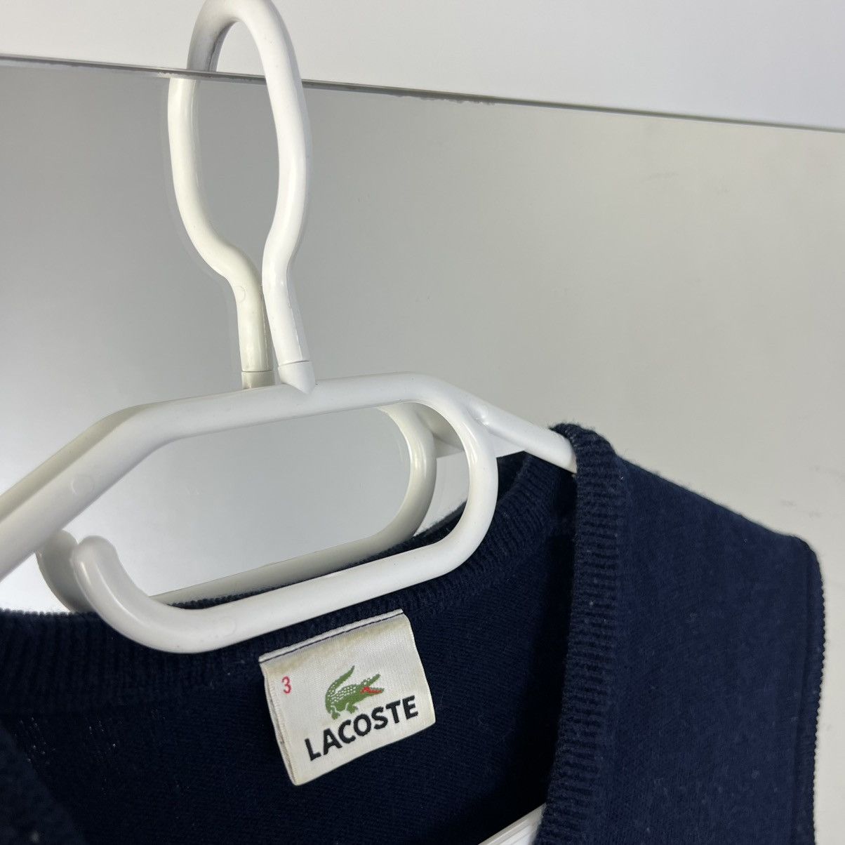 Lacoste Vintage Y2K Lacoste Mini Logo Wool Old Money Vest Size US S / EU 44-46 / 1 - 3 Thumbnail