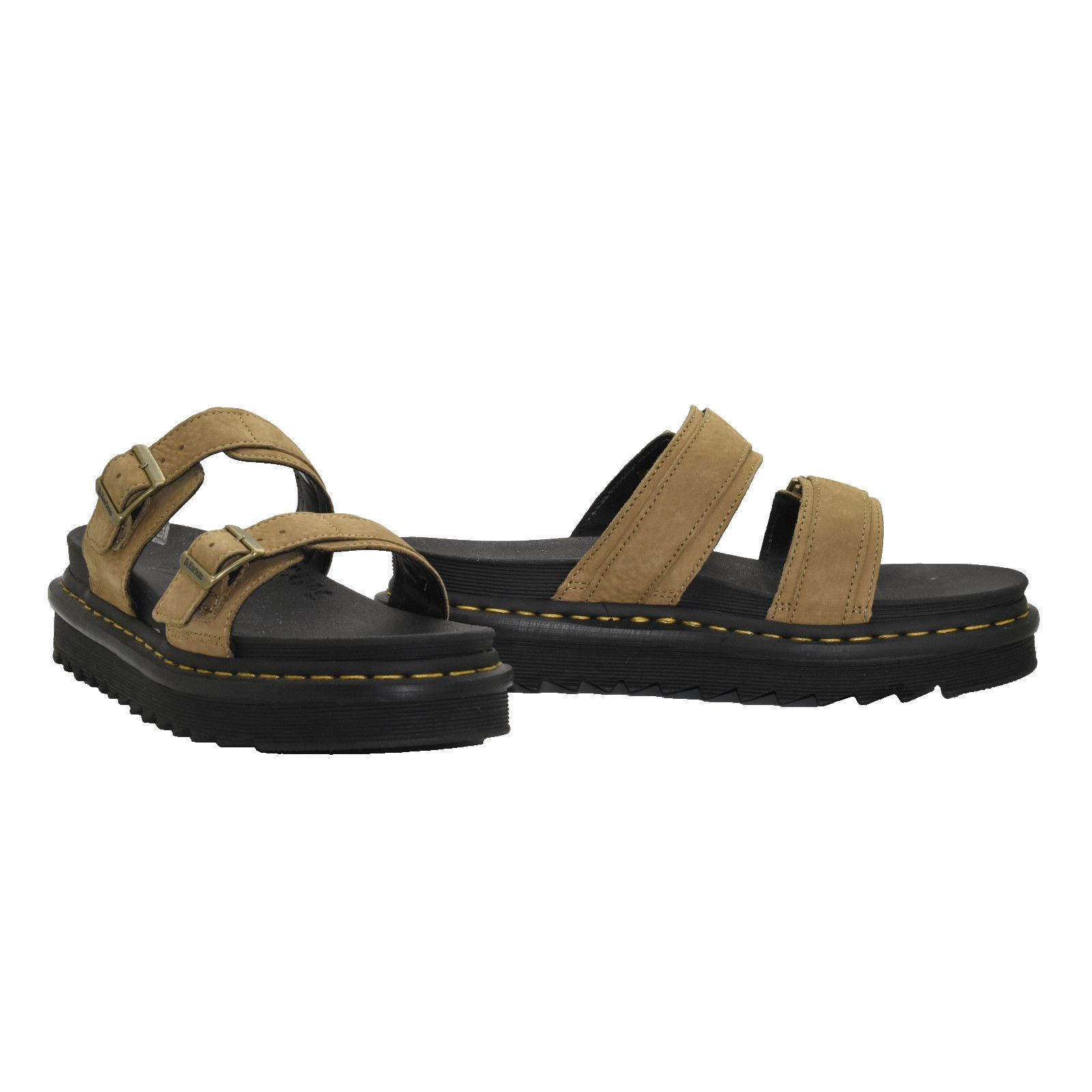 Dr. Martens DR MARTENS Myles Tan Nubuck Buckle Strap Sandals US 9 EU 42 Size US 9 / EU 42 - 1 Thumbnail