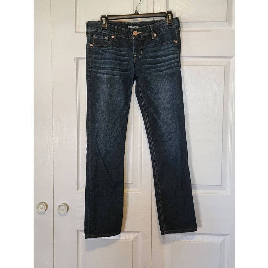 Express Express Dark Jeans Size 26" / US 2 / IT 38 - 1 Thumbnail