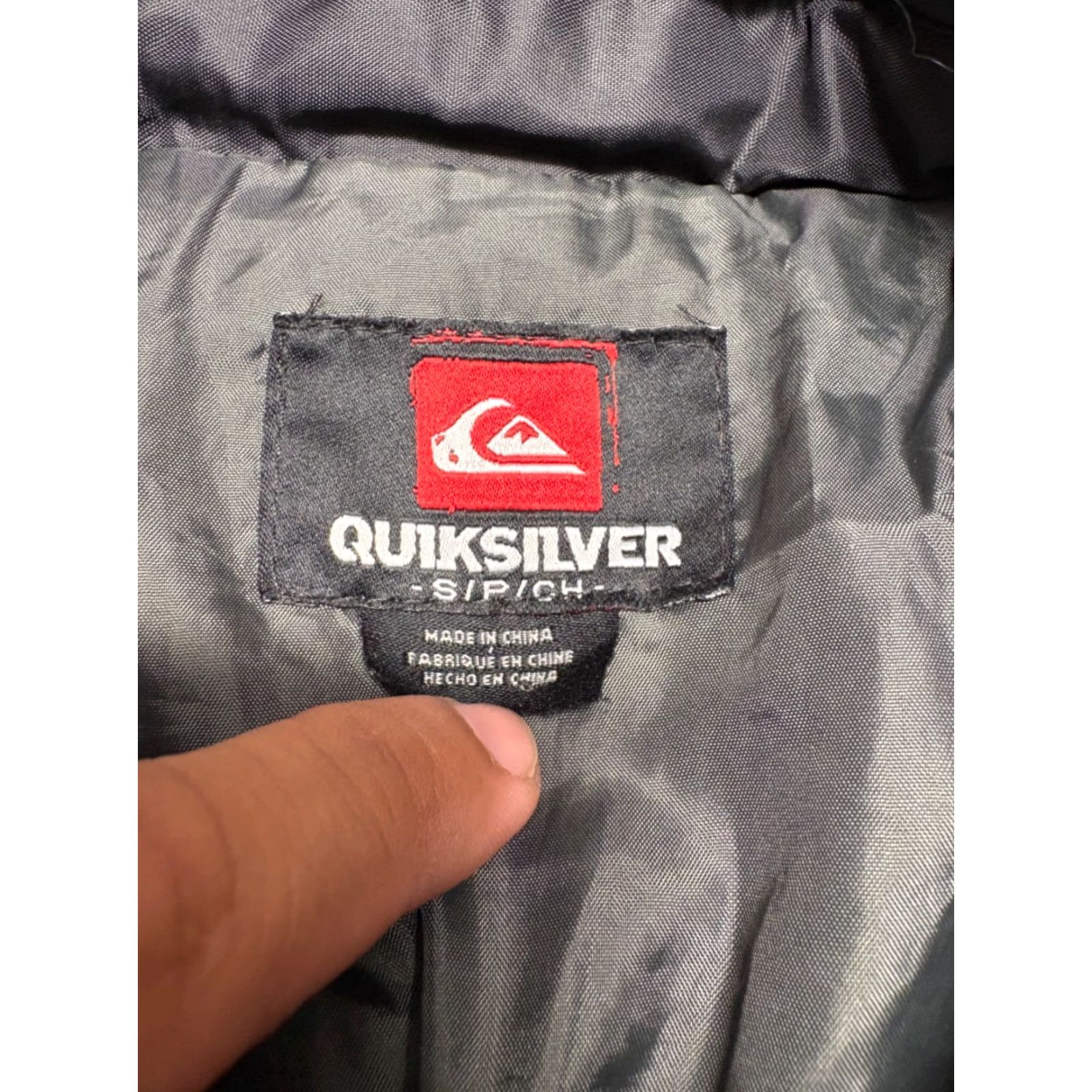 Quiksilver Quiksilver Jacket Mens Small Black Quilted Lightweight Collared Outdoor Snap Up Size US S / EU 44-46 / 1 - 3 Thumbnail
