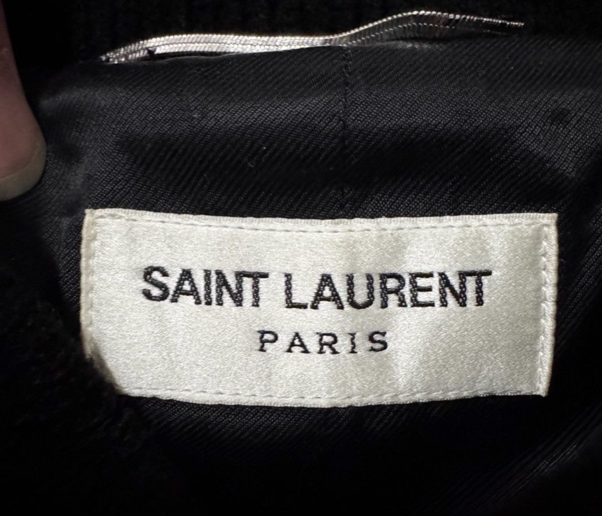 Saint Laurent Paris SLP 19SS Skull & Heart Leather-Paneled Velvet Varsity Jacket Size US S / EU 44-46 / 1 - 6 Thumbnail