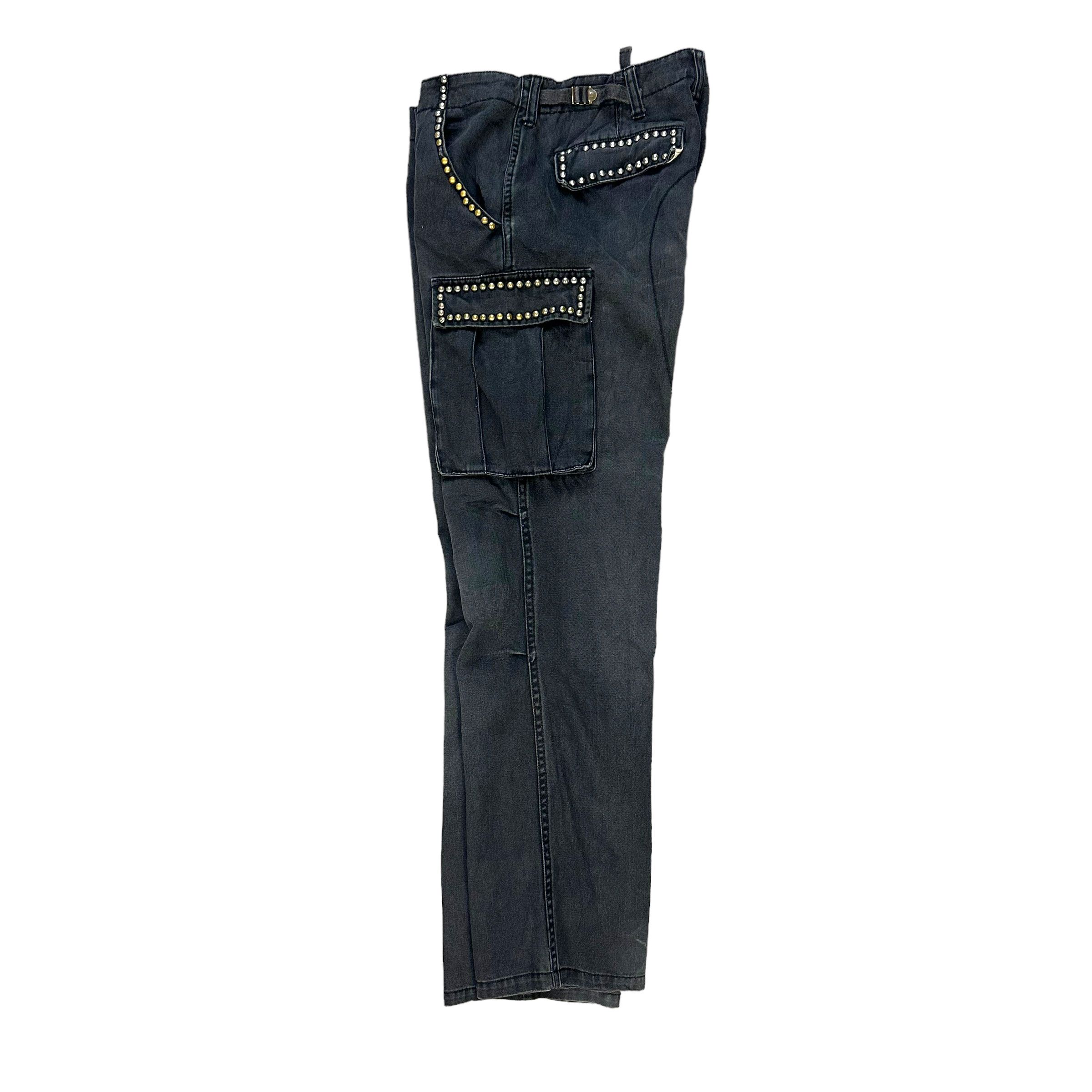 Japanese Brand POWER TO THE PEOPLE STUDDED CARGO PANT #8087-201 Size US 33 - 1 Thumbnail