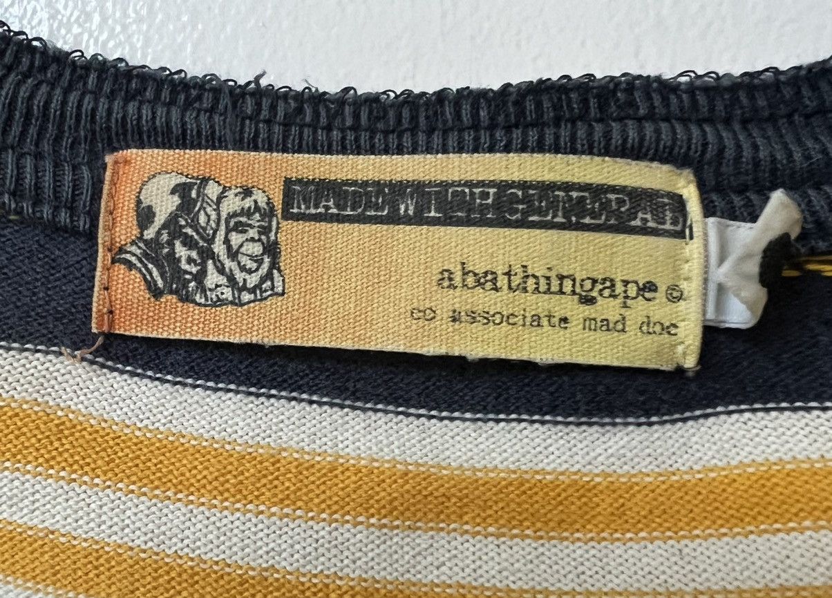Bape Vintage Bape Blue and Yellow 1/4 Button Size US XL / EU 56 / 4 - 4 Thumbnail