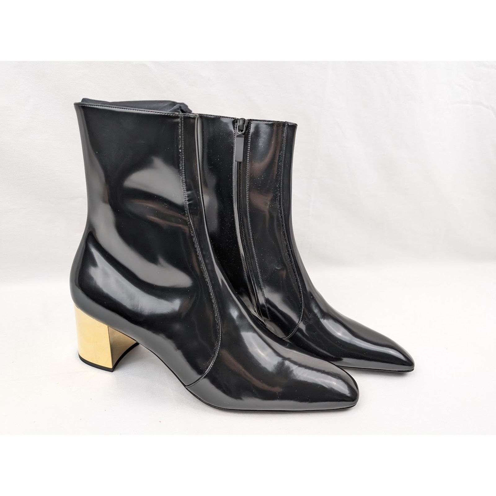 Saint Laurent Paris o1rshd1 Q:4 / XIV 70 Zipped Boots in Nero 42 Size US 9 / EU 42 - 11 Thumbnail