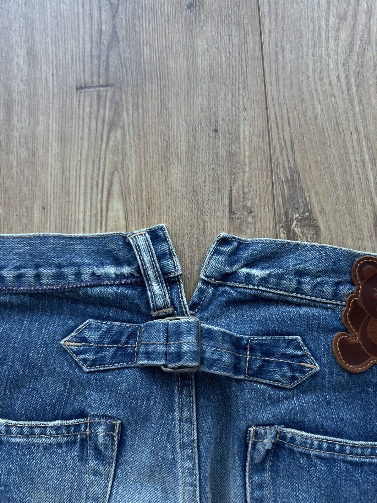 HYSTERIC GLAMOUR KINKY TEDDY BEAR SELVEDGE JEANS Y2K RARE