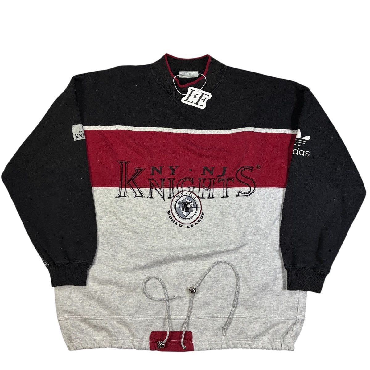Adidas Vintage 90s Adidas NY Knights American Football Sweatshirt Size US L / EU 52-54 / 3 - 1 Thumbnail
