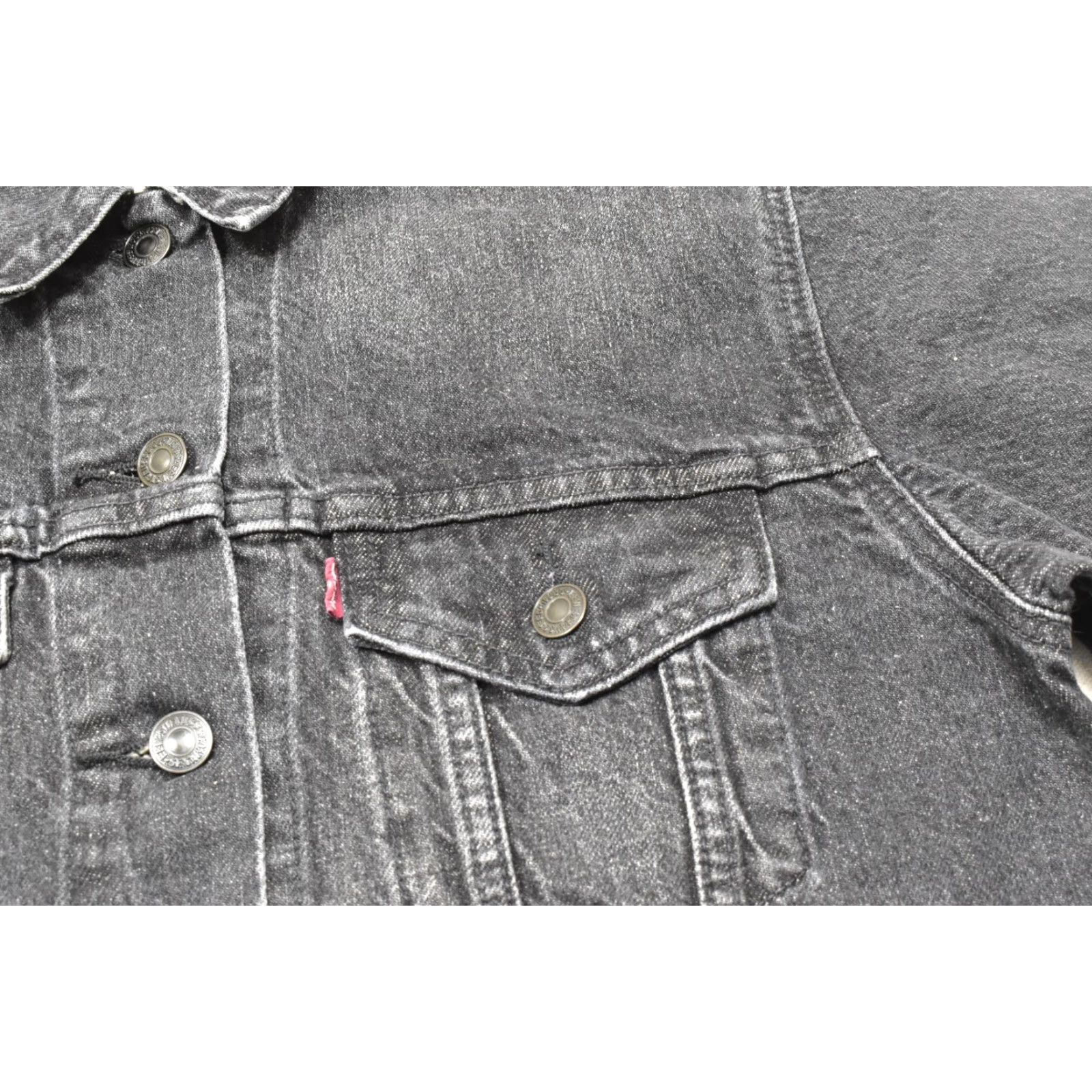 Levi's Levi's Trucker Jacket Cotton Hemp Blend Black Small Womens NWT Size S / US 4 / IT 40 - 5 Thumbnail