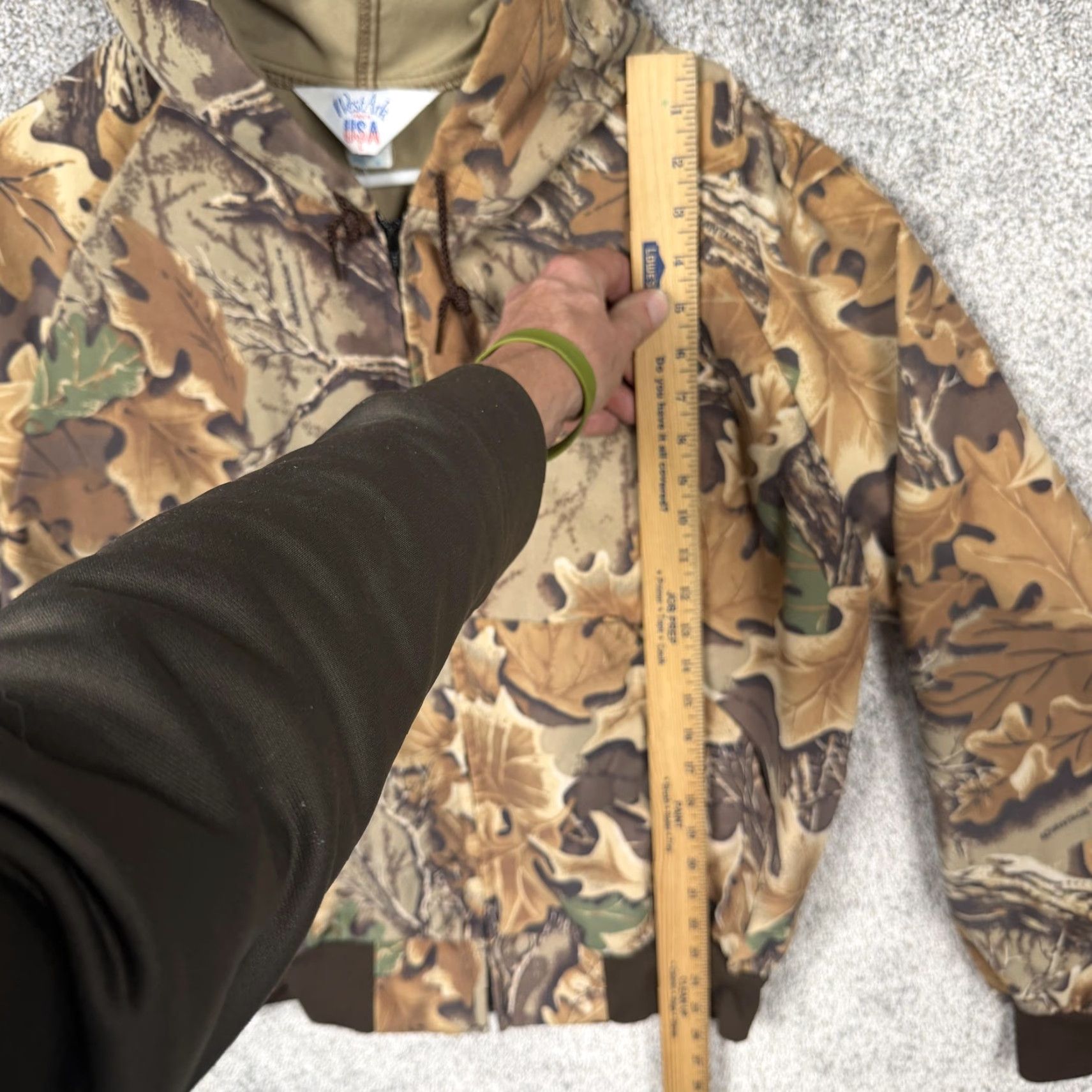 Vintage VINTAGE WestArk Jacket Mens L Brown Camo Hooded Bomber Full Zip USA 90s Nature Outdoor Camouflage Size US L / EU 52-54 / 3 - 2 Thumbnail