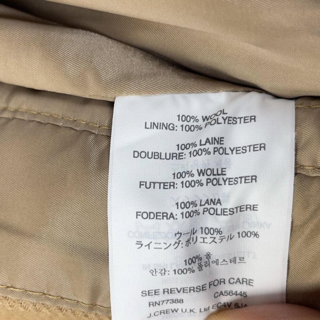 J.Crew J.CREW Office Pencil Skirt Assymetrical Zip Camel Tan sz 6 Size 28" / US 6 / IT 42 - 7 Thumbnail