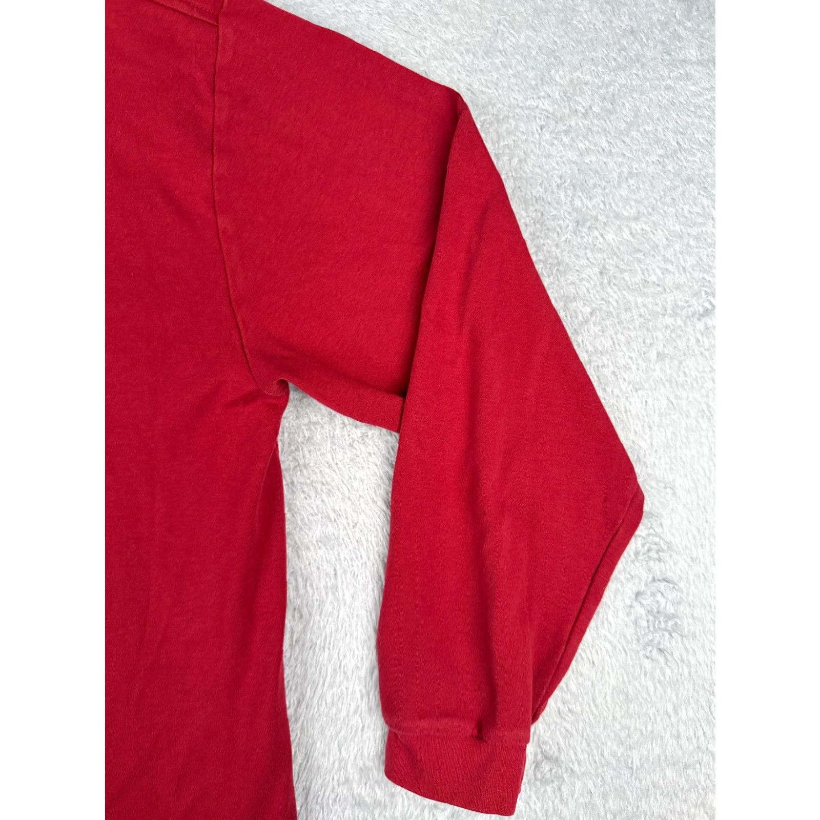 Tommy Hilfiger Tommy Hilfiger Shirt Adult XL Red Long Sleeve Turtle Neck Cotton Logo Jersey Mens Size US XL / EU 56 / 4 - 2 Thumbnail