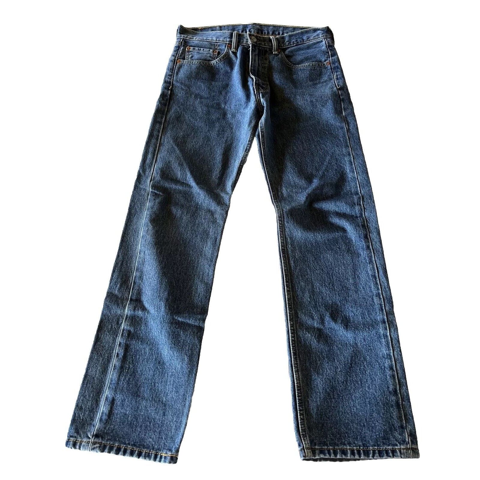 Levi's Levi's 505 Men's Jeans 32x32 Cotton Medium Wash Denim Y2K Size US 32 / EU 48 - 1 Thumbnail