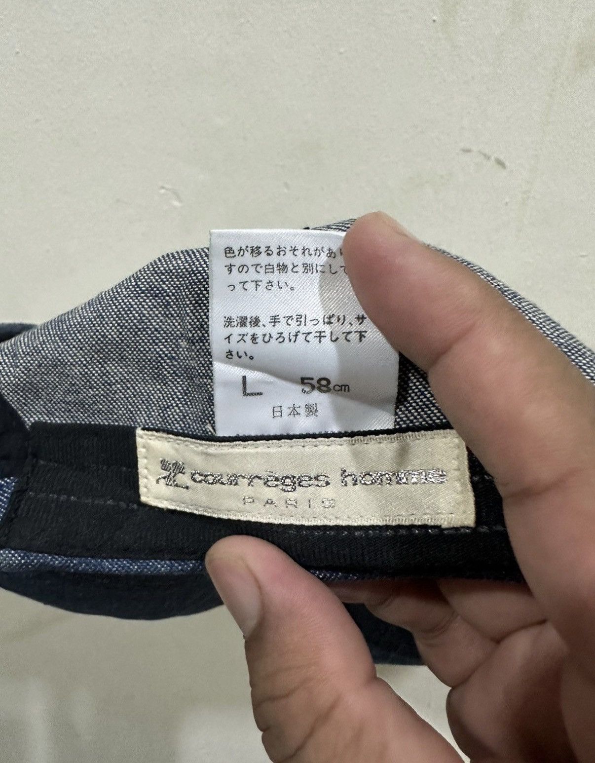 Courreges VTG Courreges Denim Hat Size ONE SIZE - 7 Thumbnail