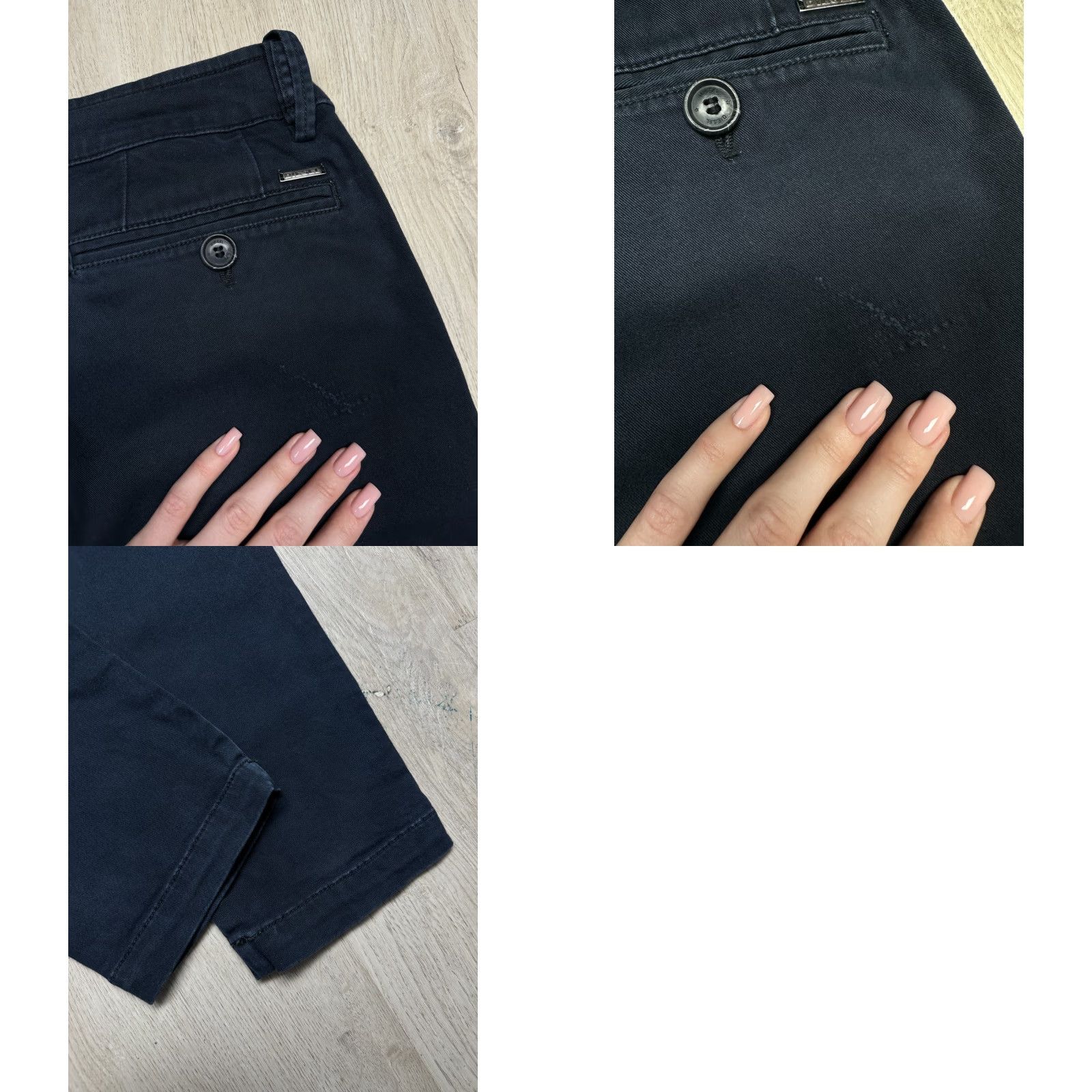 Diesel Diesel Pants Chino Mens Size 34 Blue Cotton Regular Inseam 32in Waist 34cm Pockets 34 Size US 34 / EU 50 - 8 Thumbnail