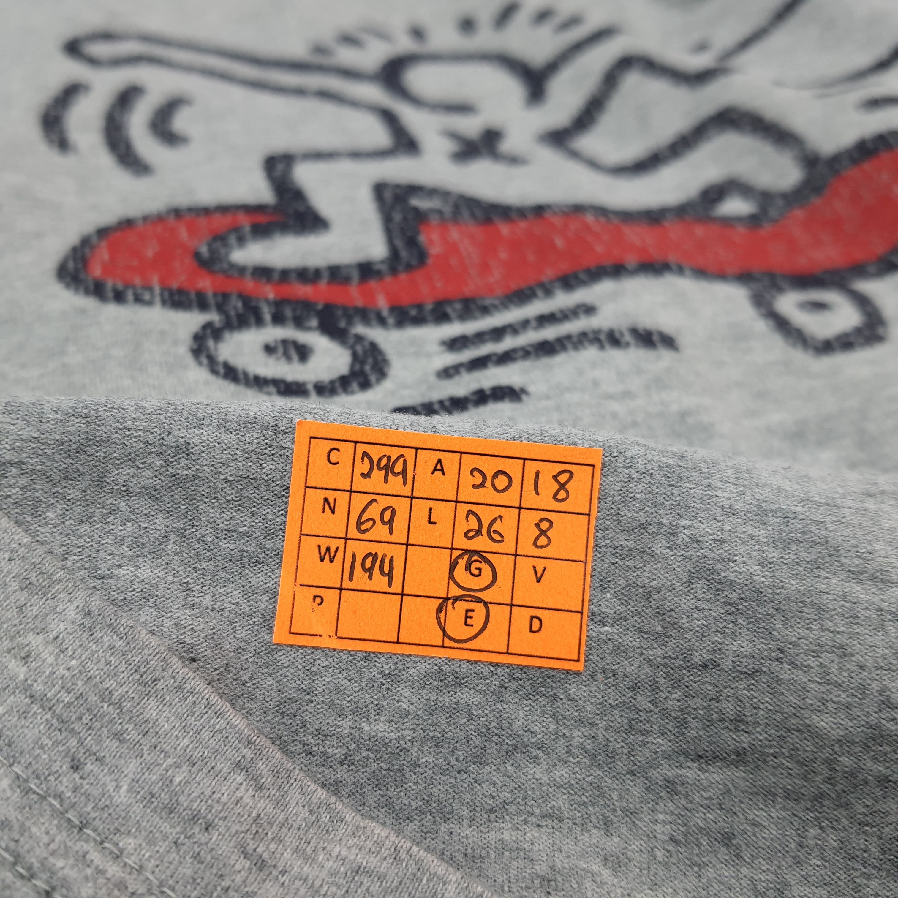 Keith Haring Vintage Keith Haring Doodle Art Streetwear Tshirt C299N69 Size US M / EU 48-50 / 2 - 11 Thumbnail