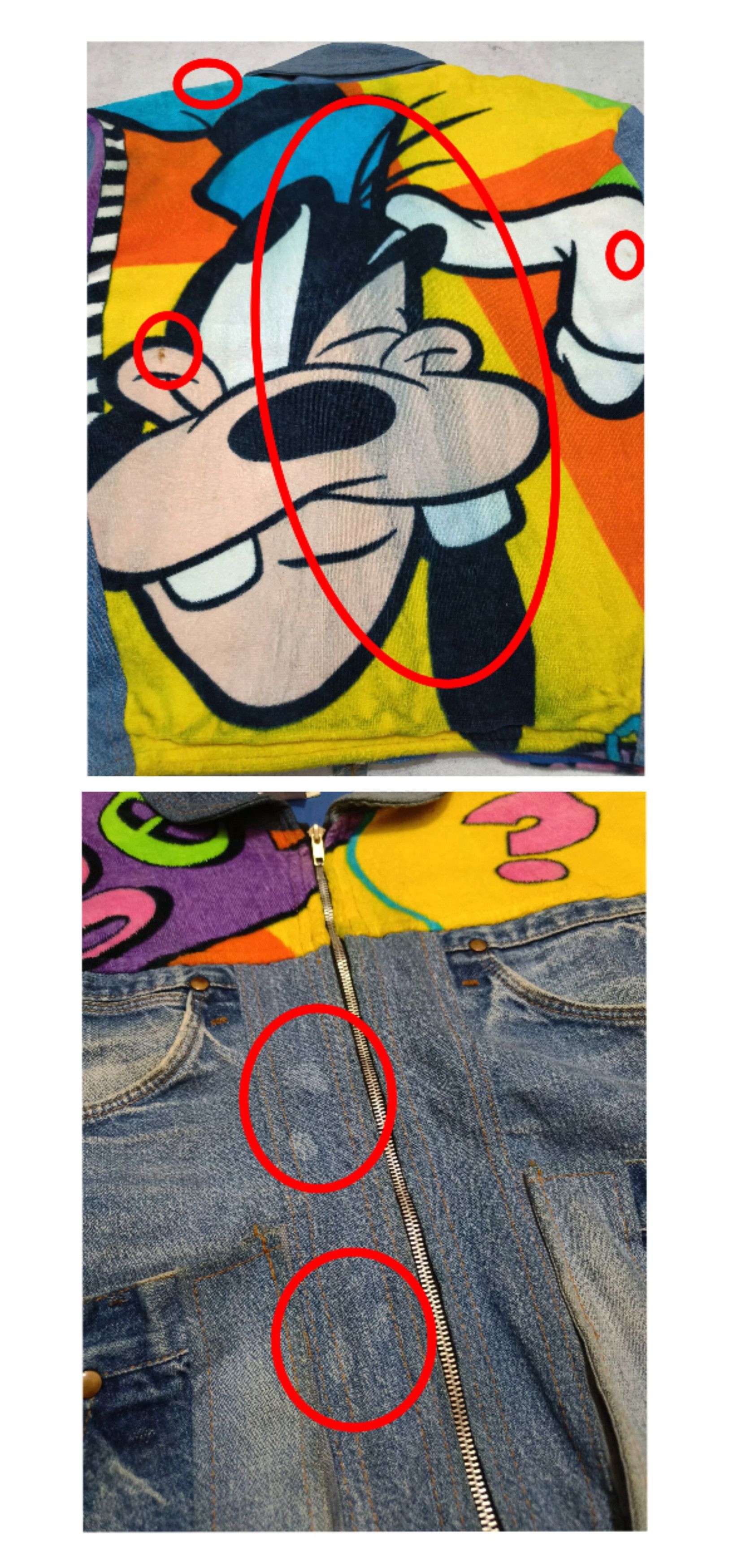 Too Cute Guetta Bros. Vintage GOOFY TOO CUTE Guetta Bros Disney Denim Jean Jacket Size US XL / EU 56 / 4 - 9 Thumbnail