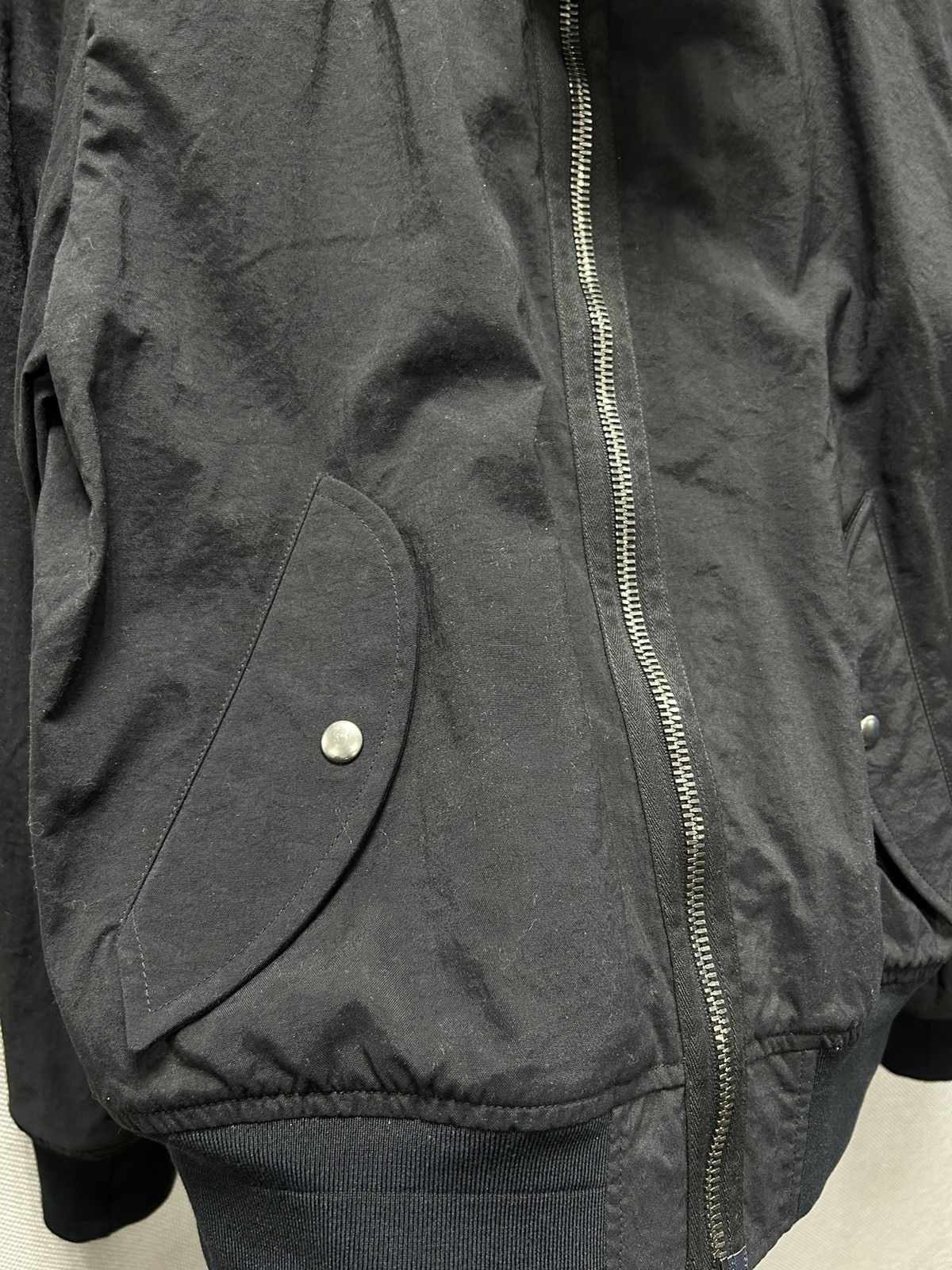 Saint Laurent Paris Vintage YSL Yves Saint Laurent Zip Nylon Bomber Jacket Size US M / EU 48-50 / 2 - 8 Thumbnail