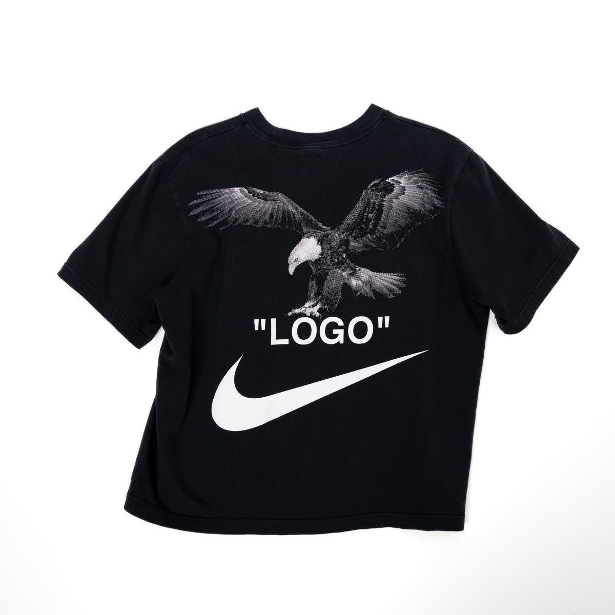 Nike × Off-White Nike x Off White Mens Black T-Shirt Logo Graphic Tee Eagle Size US S / EU 44-46 / 1 - 3 Thumbnail