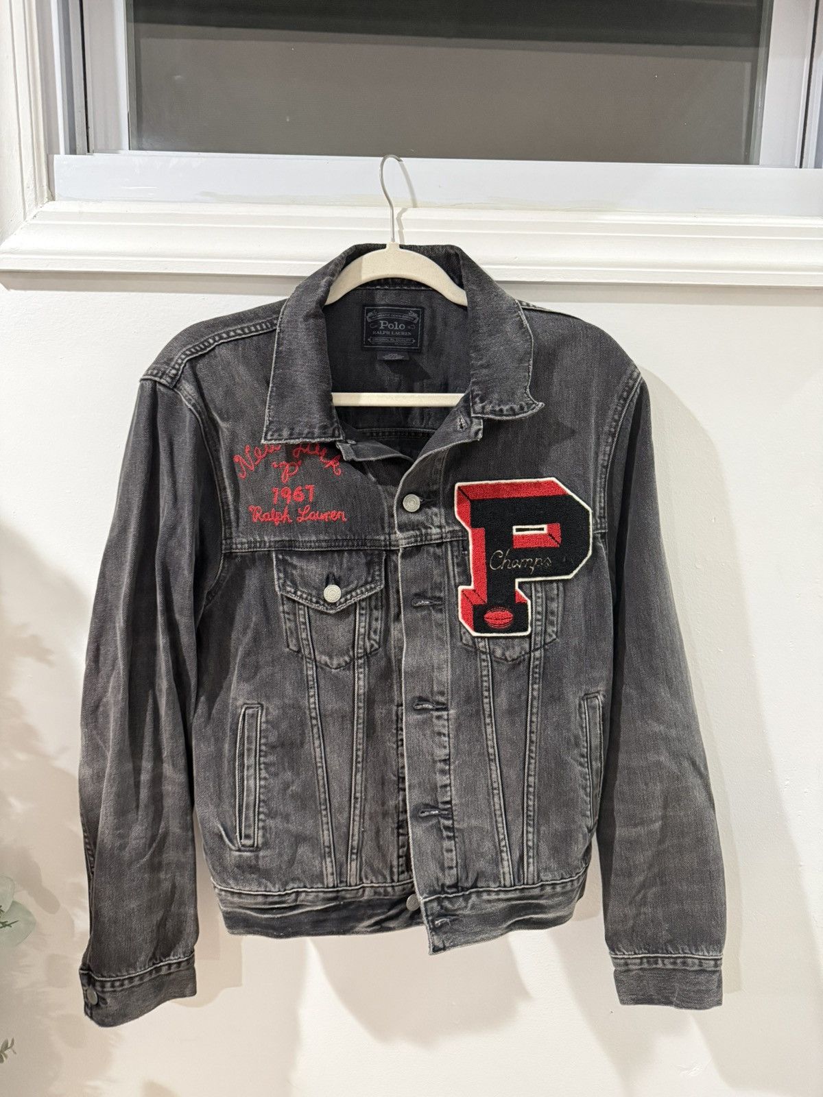 ジャケット・アウター POLO by RALPH LAUREN BULLDOG Jacket Polo Ralph Lauren Polo Ralph Lauren Varsity Bulldog XXL | Grailed