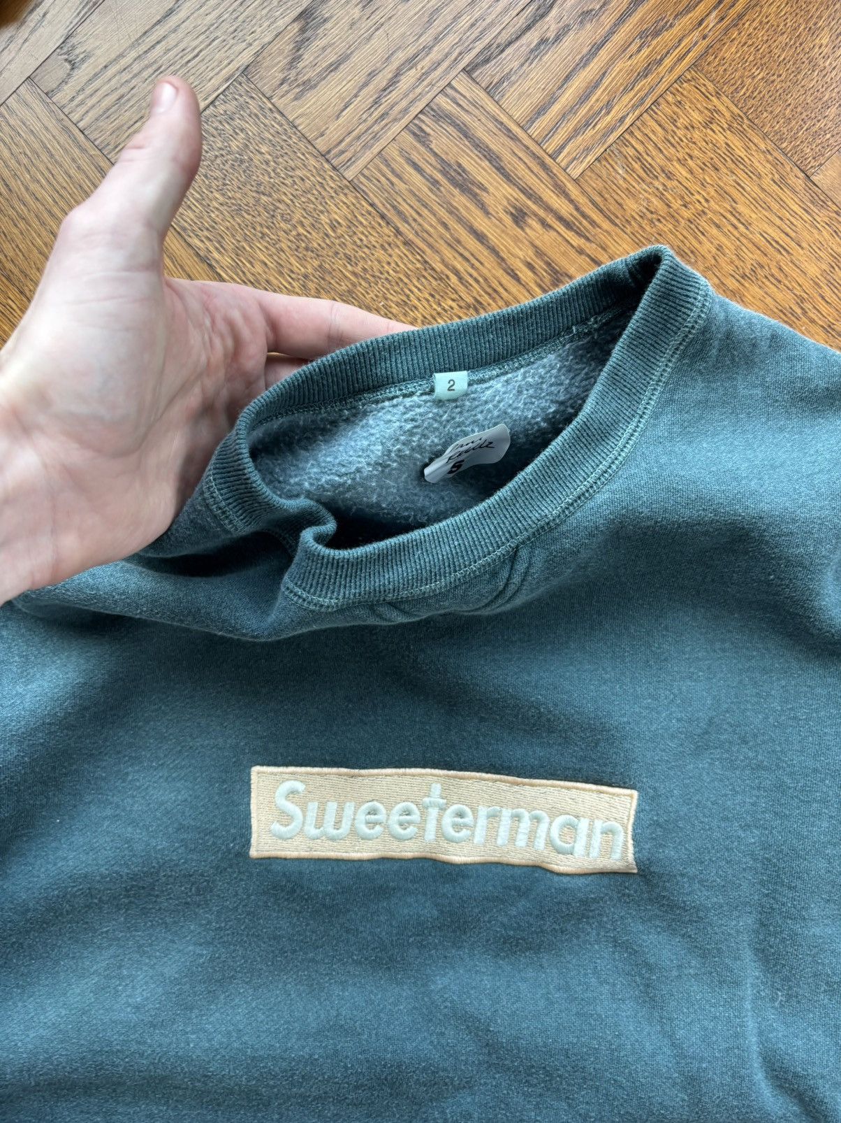 Band Tees × Rap Tees Ramriddlz Sweeterman Boxlogo Crewneck Pullover Overdyed Fade Size US S / EU 44-46 / 1 - 3 Thumbnail